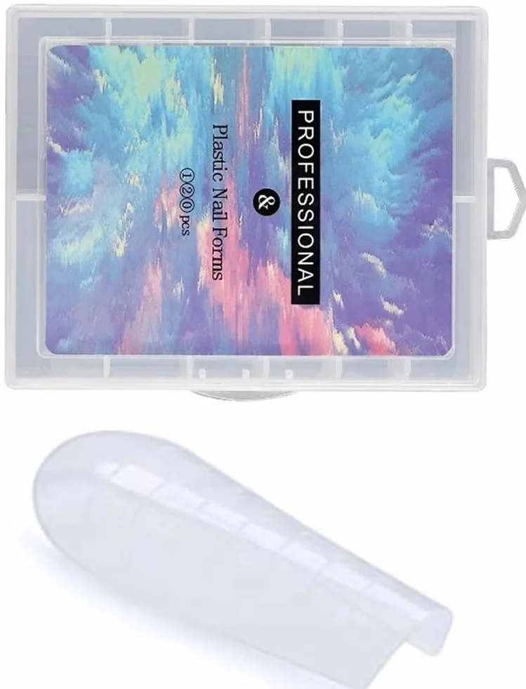 Formy Górne DUAL Plastikowe Do Akrylożelu Polysystem Russian 120 Sztuk