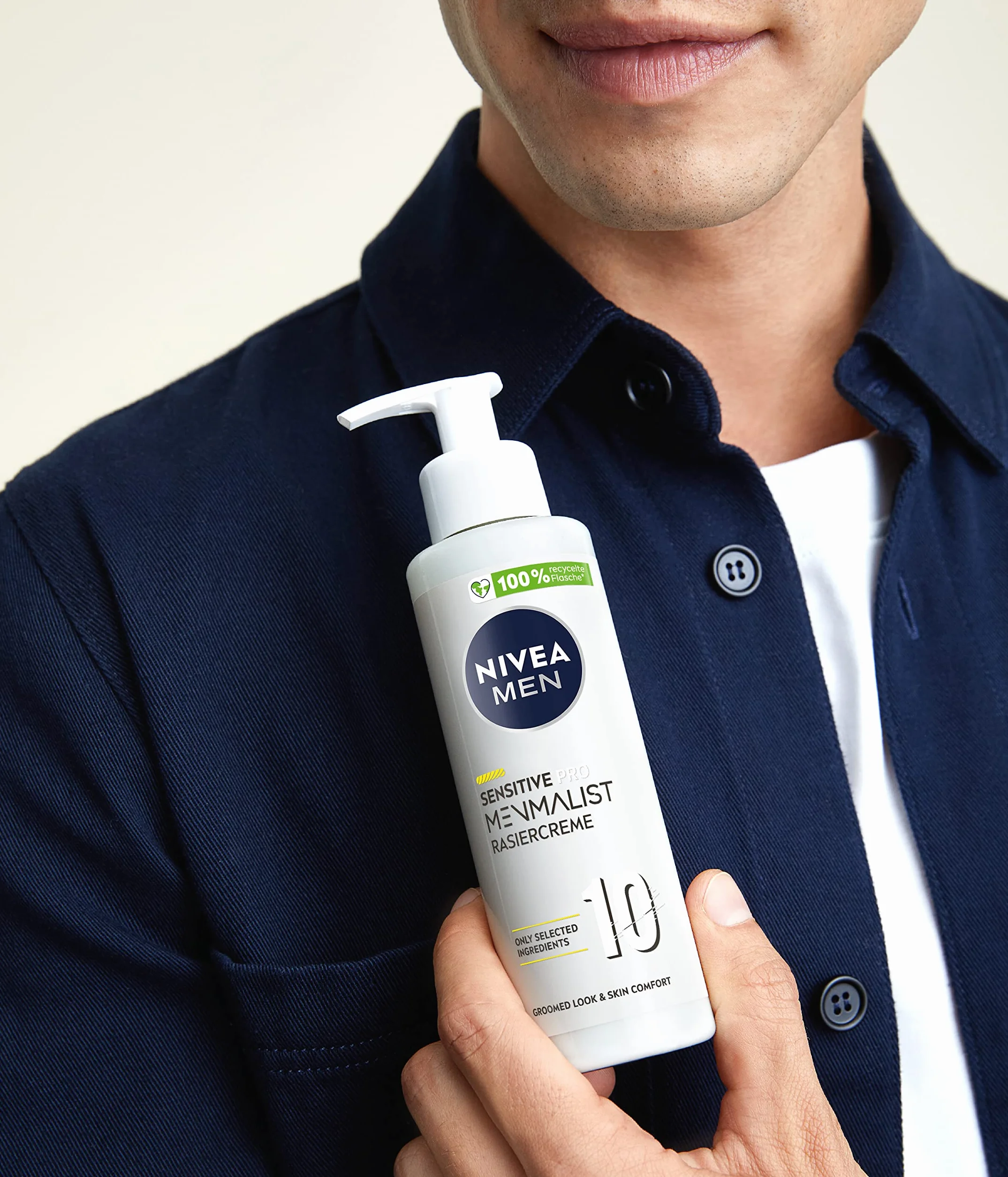 NIVEA MEN Sensitive Pro Menmalist krem do golenia 200 ml żel do golenia łagodna formuła