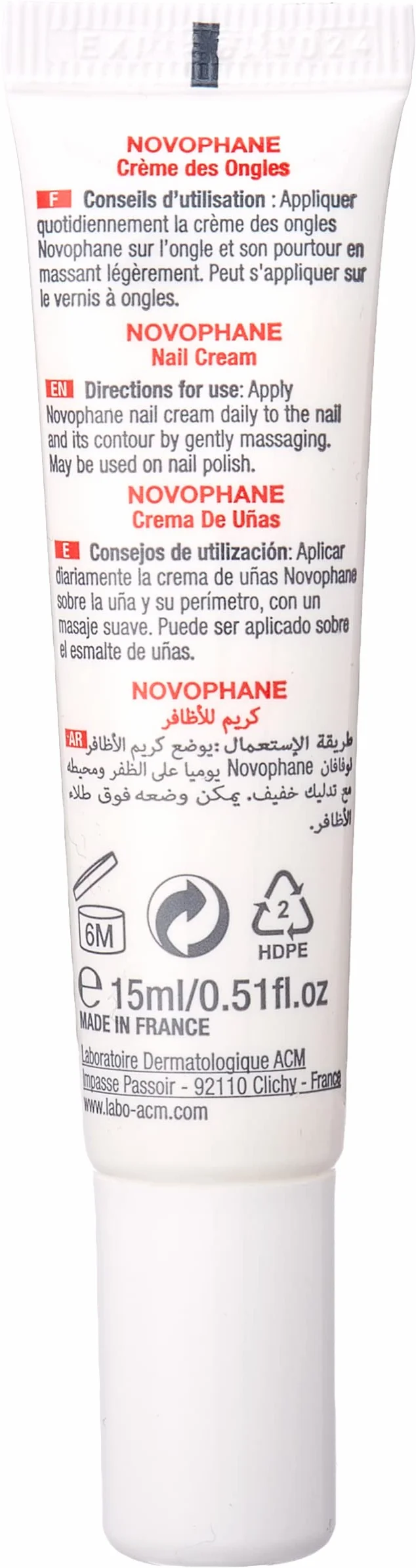 Acm Novophane Krem do Paznokci, 15 ml