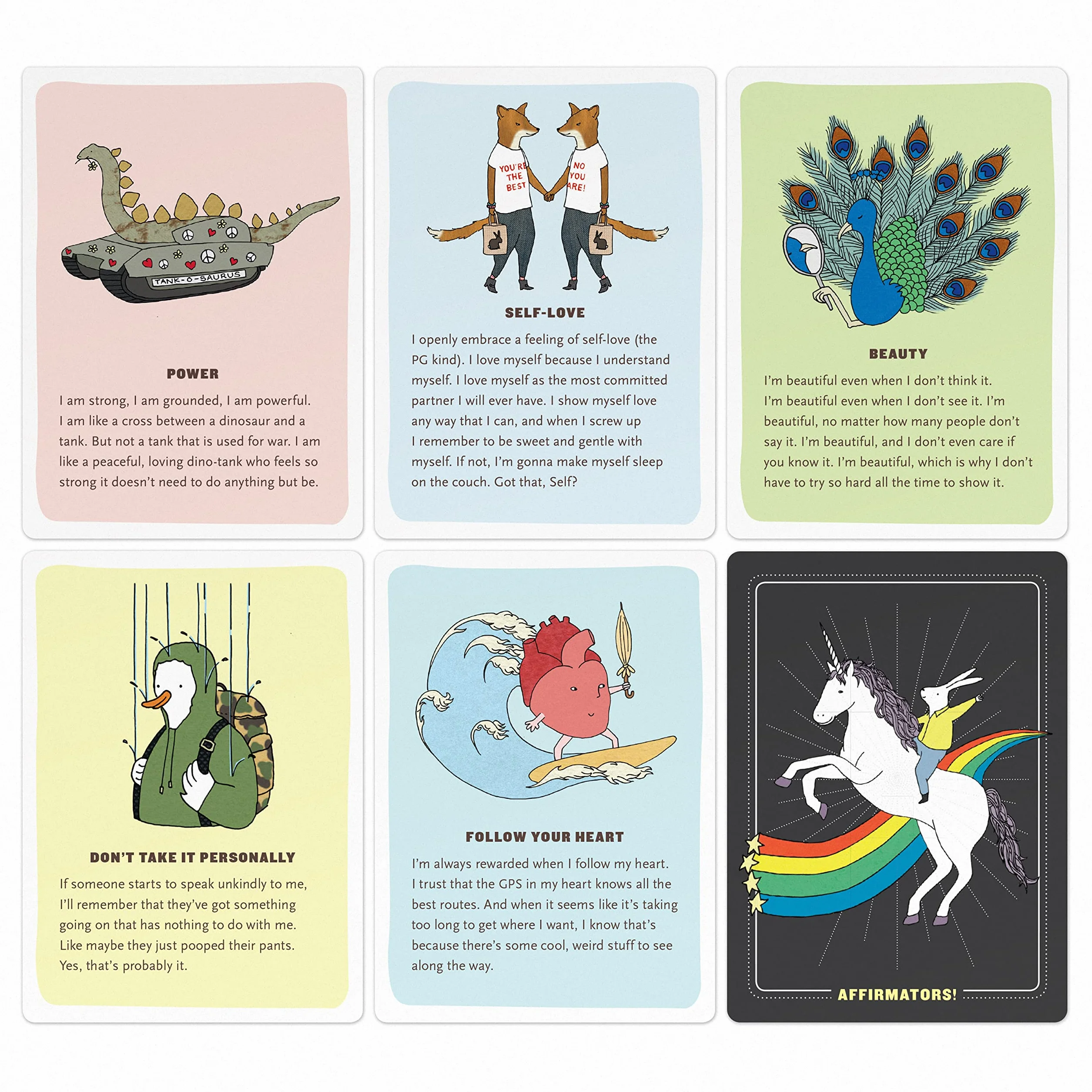 Affirmators! 50 Affirmation Cards Deck Self-Help
