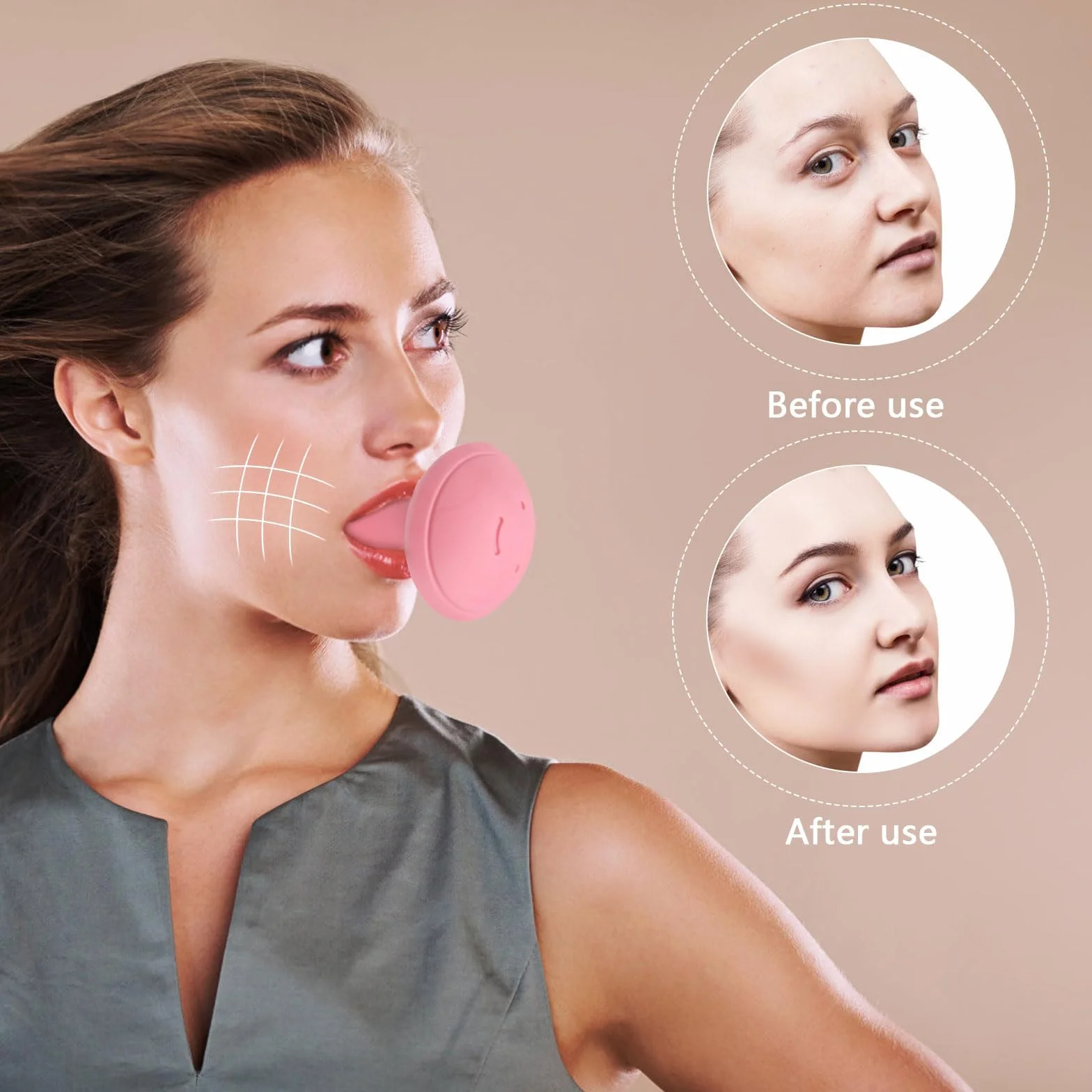 Jaw Trainer trener szczęk do usuwania podwójnego podbródka i poprawy linii szczęk