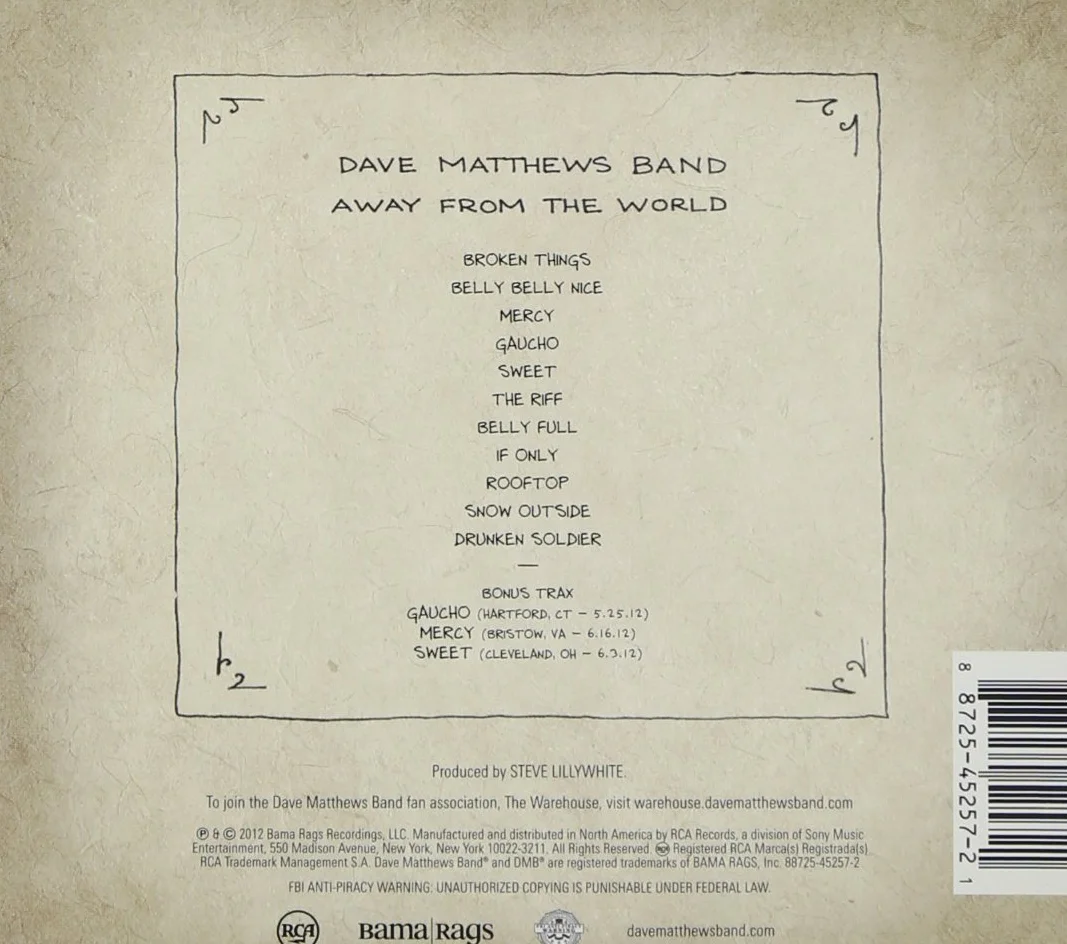 Dave Matthews Band Away from the World