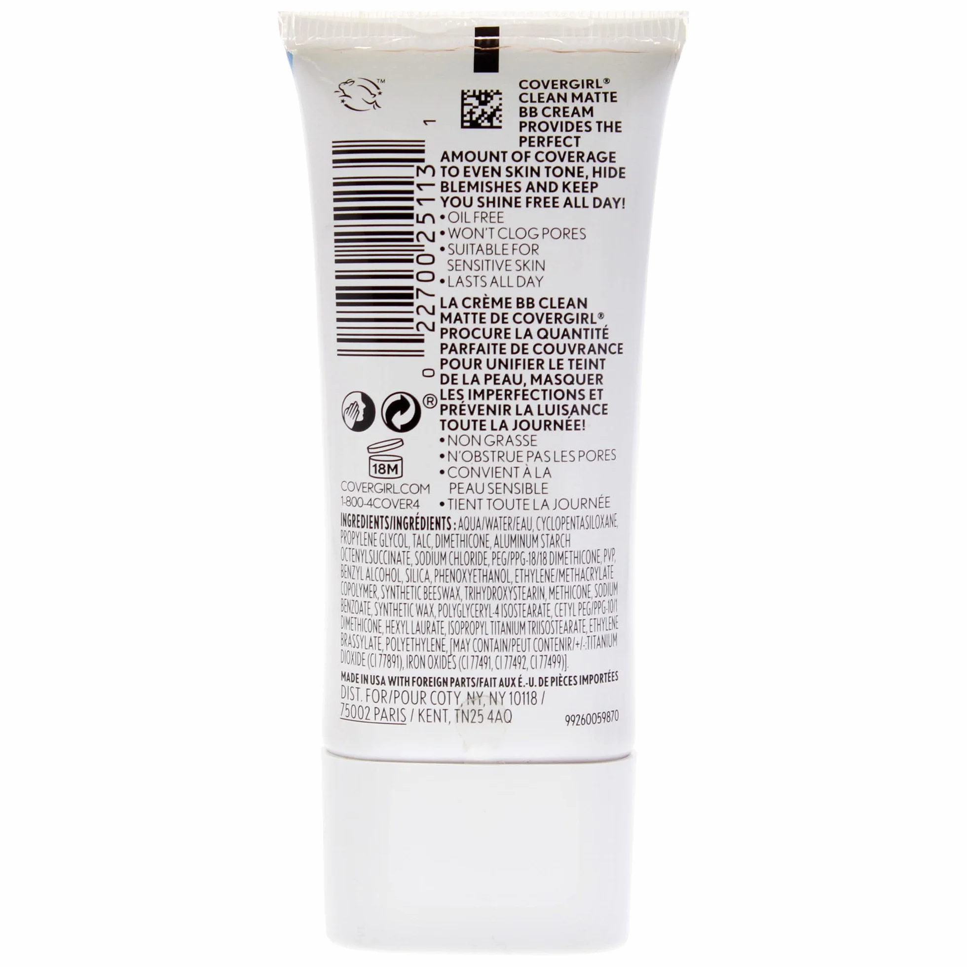 COVERGIRL - Czysty matowy BB Kremowy Light/Medium 530-1 fl. oz. (30 ml)