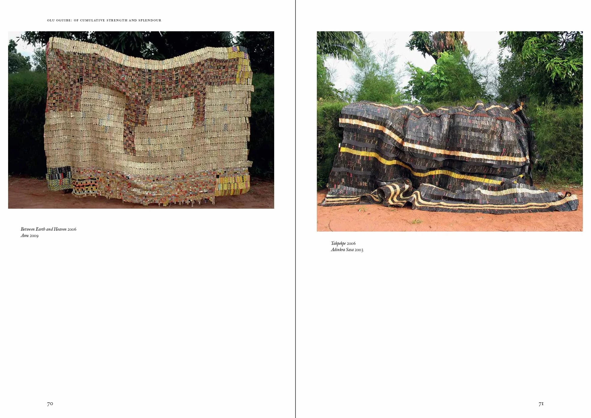 El Anatsui Behind the Red Moon /anglais
