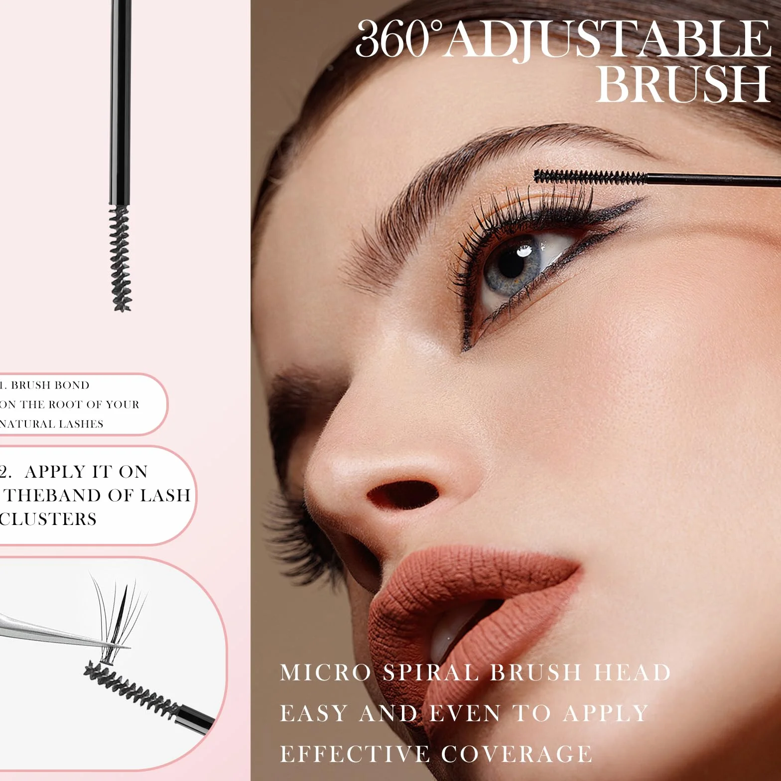 Klej do rzęs 2 w 1 Bond i Seal, czarny klej do przedłużania rzęs, wodoodporny i utrzymuje się przez 7 dni, Long Lasting Eyelash Glu, aplikacja DIY Beauty Home