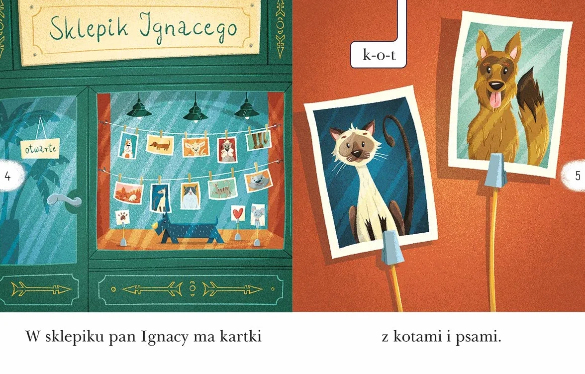 Koperta z kotem. Czytam sobie. Poziom 1