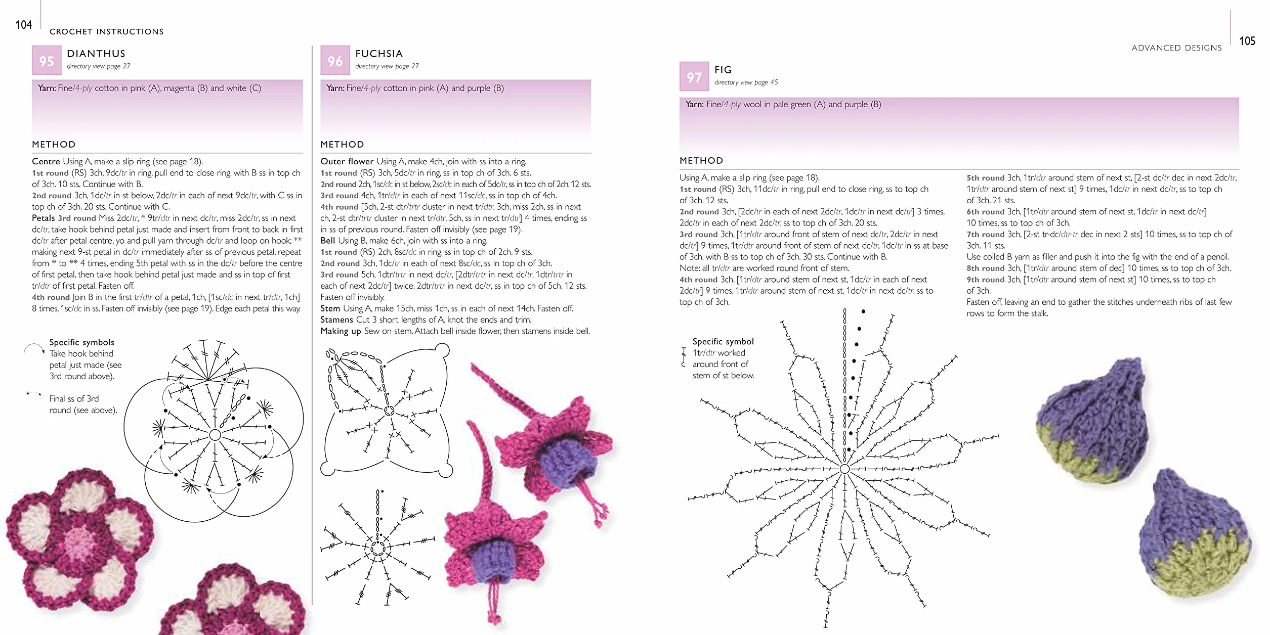 100 Flowers to Knit & Crochet: A Collection of Beautiful Blooms for Embellishing Clothes, Accessories, Cushionsand Throws