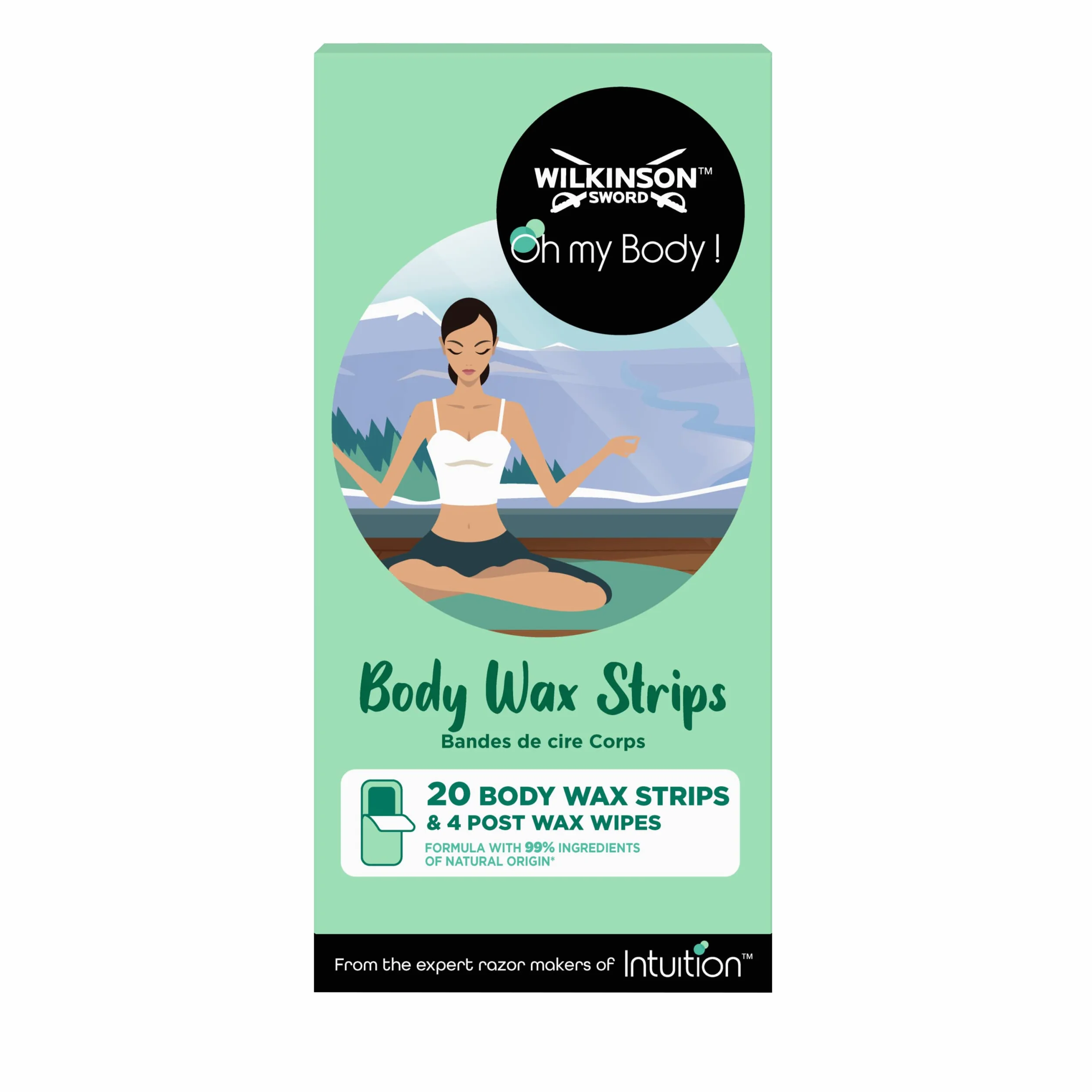 Wilkinson Sword Intuition Oh my Body Wax Strips dla kobiet