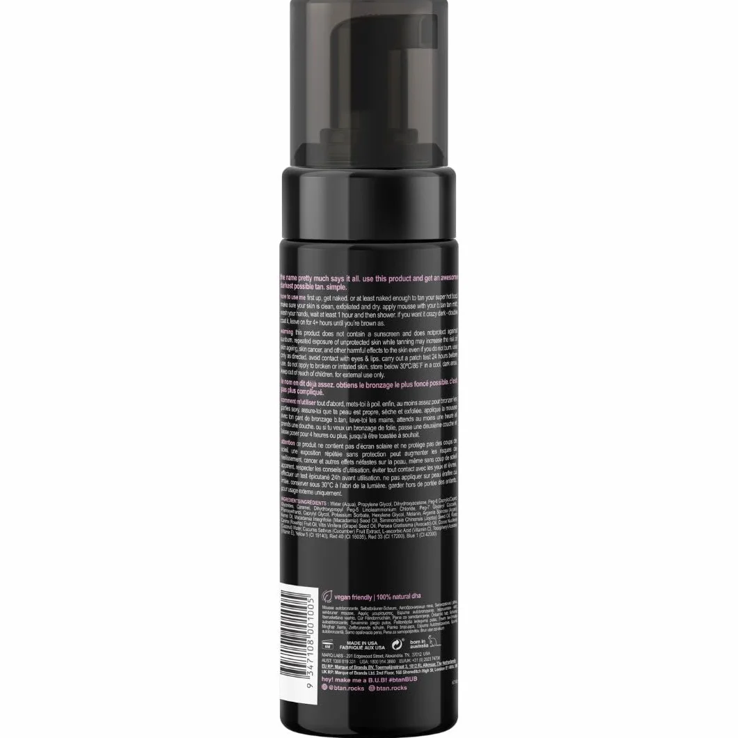 b.tan Darkest Self Tanner Kit – Najciemniejszy zestaw do opalania z aplikatorem, 1 godzina