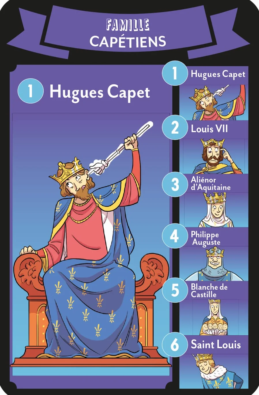 7 familles des Rois et Reines de France