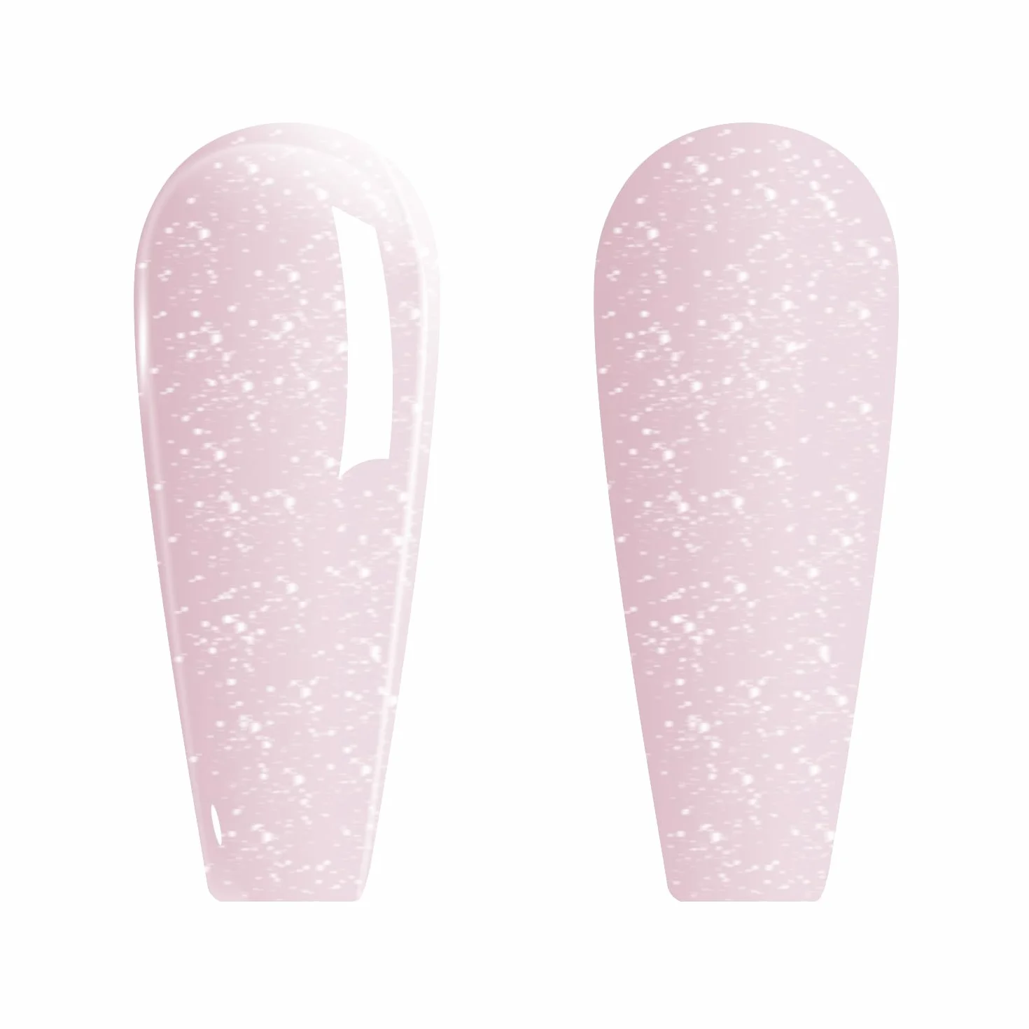 Vishine Półtrwały lakier do paznokci brokatowy UV LED Nude 8 ml