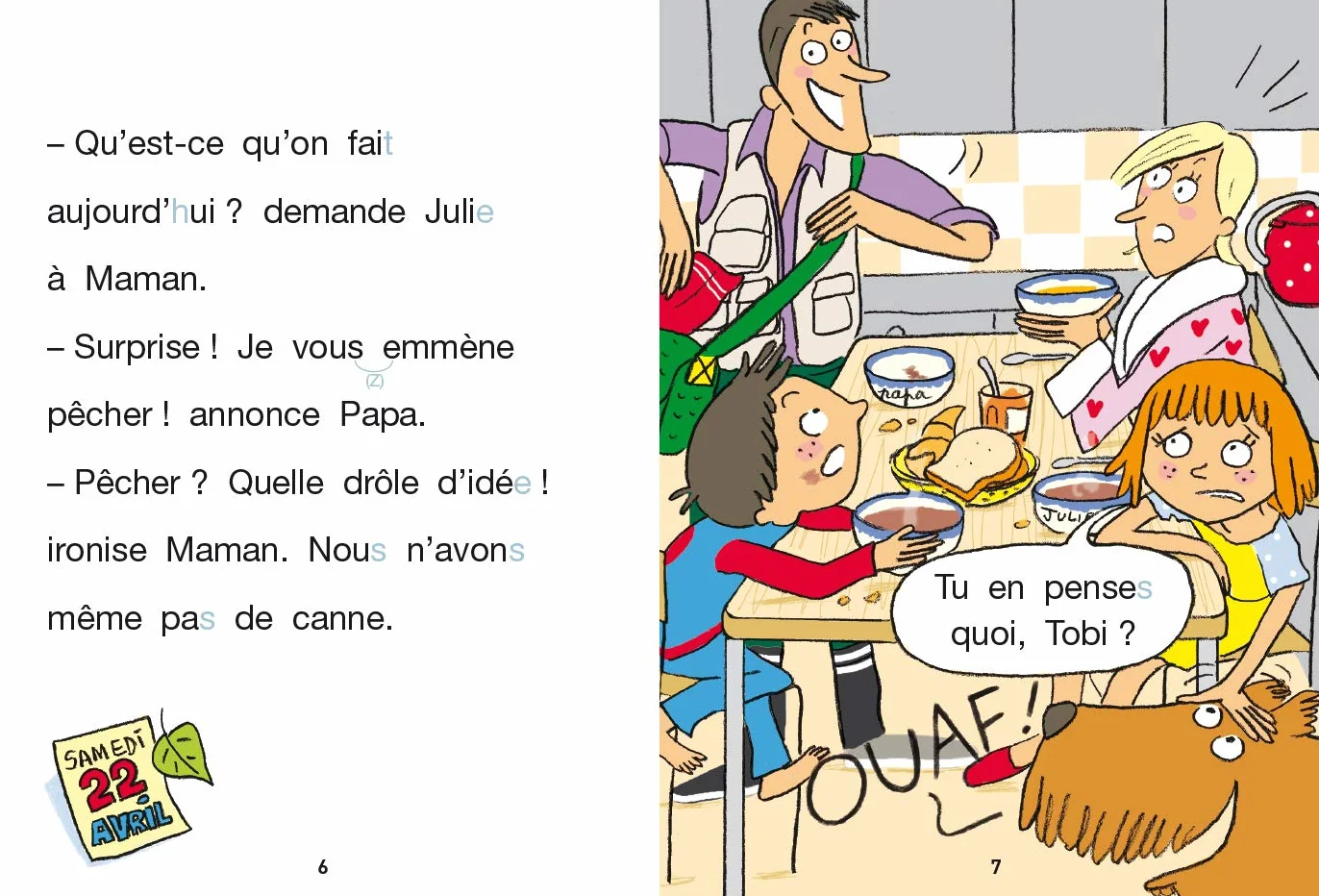 Sami et Julie CP niveau 3 Sami à la pêche: Fin de CP, niveau 3