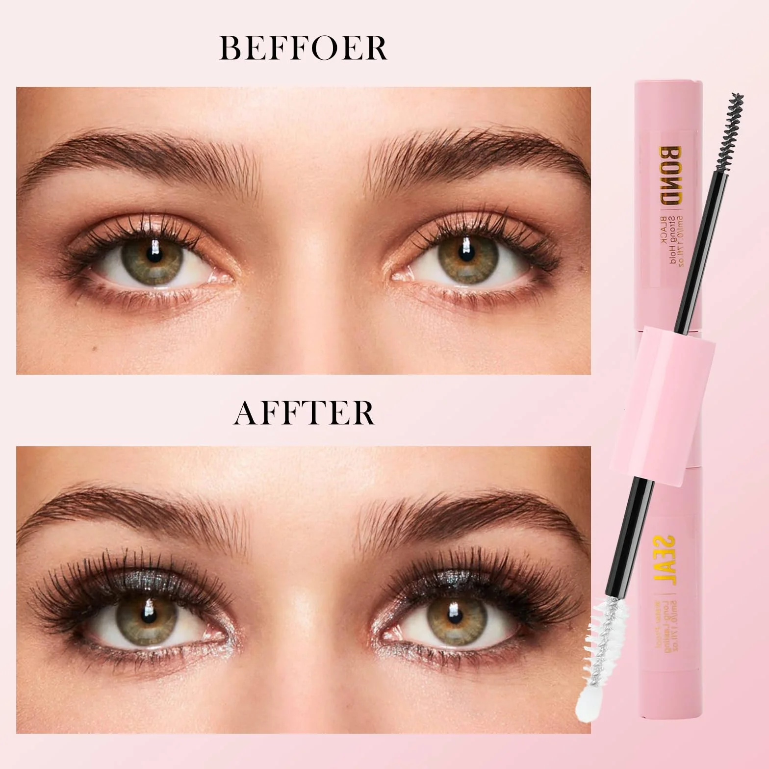 Klej do rzęs 2 w 1 Bond i Seal, czarny klej do przedłużania rzęs, wodoodporny i utrzymuje się przez 7 dni, Long Lasting Eyelash Glu, aplikacja DIY Beauty Home