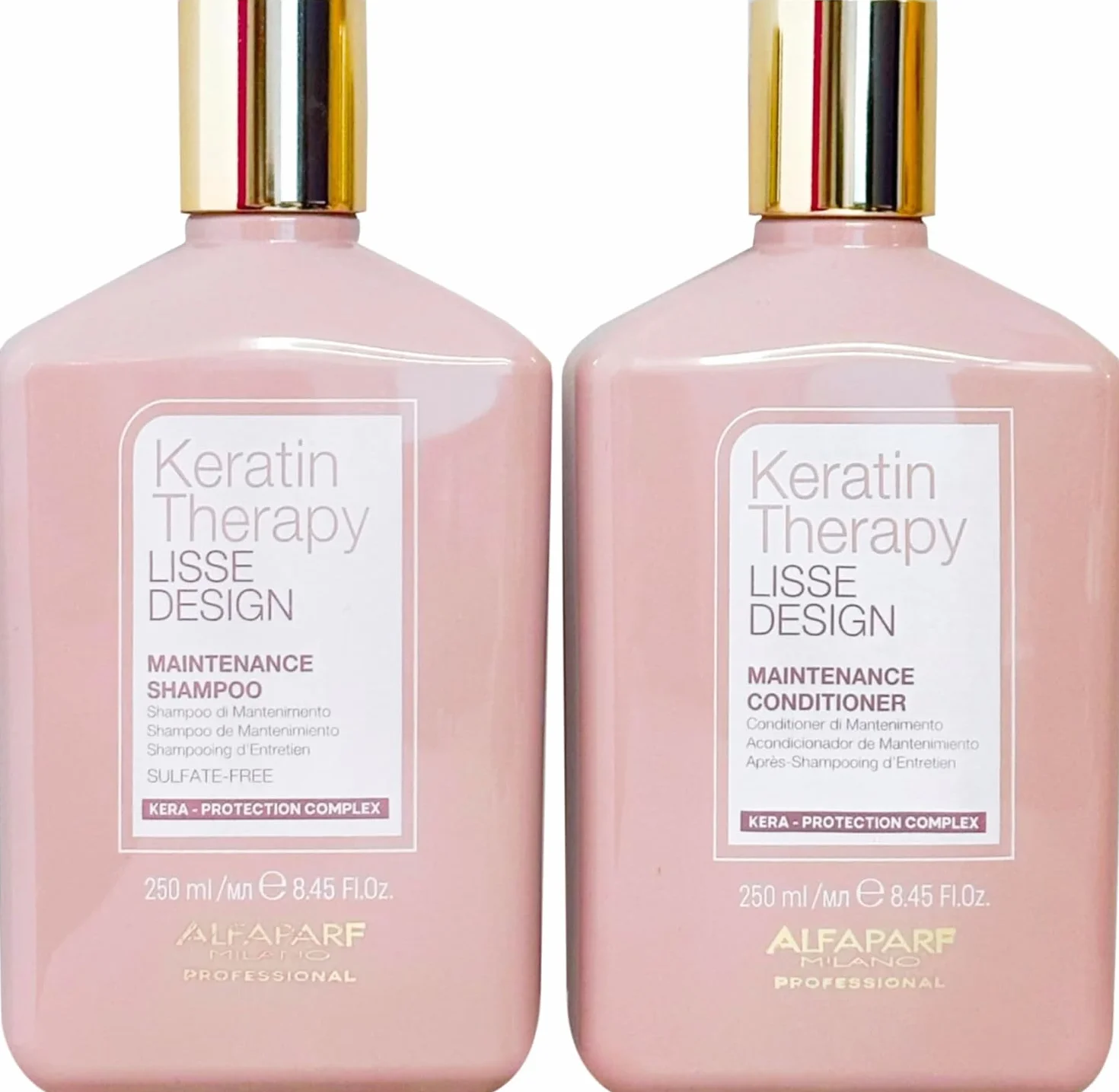 Alfaparf Lisse Design Keratin Szampon i Odżywka 2 x 250 ml