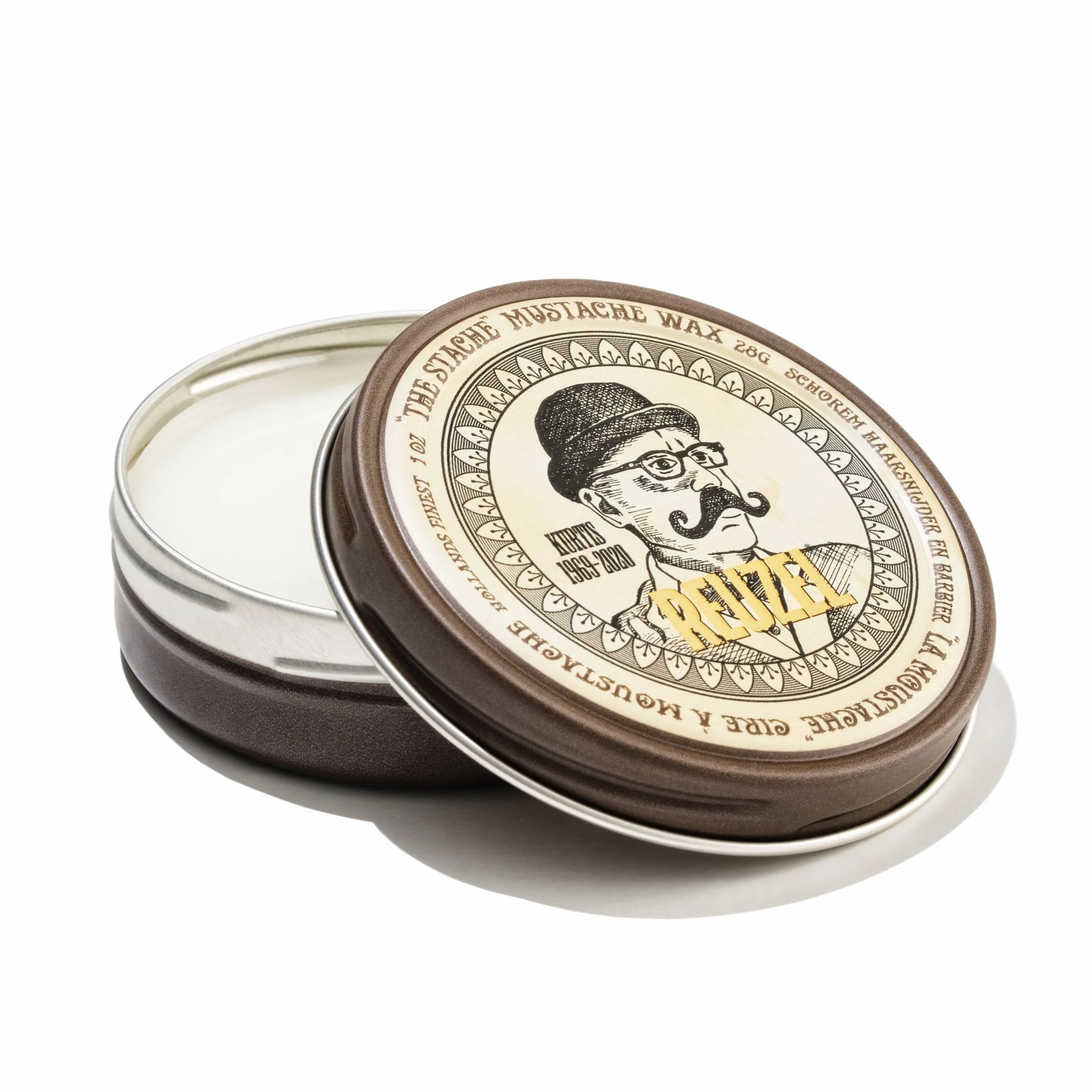 Reuzel The Stache Mustache Wax Strong Hold Low Shine Beeswax 1 Oz