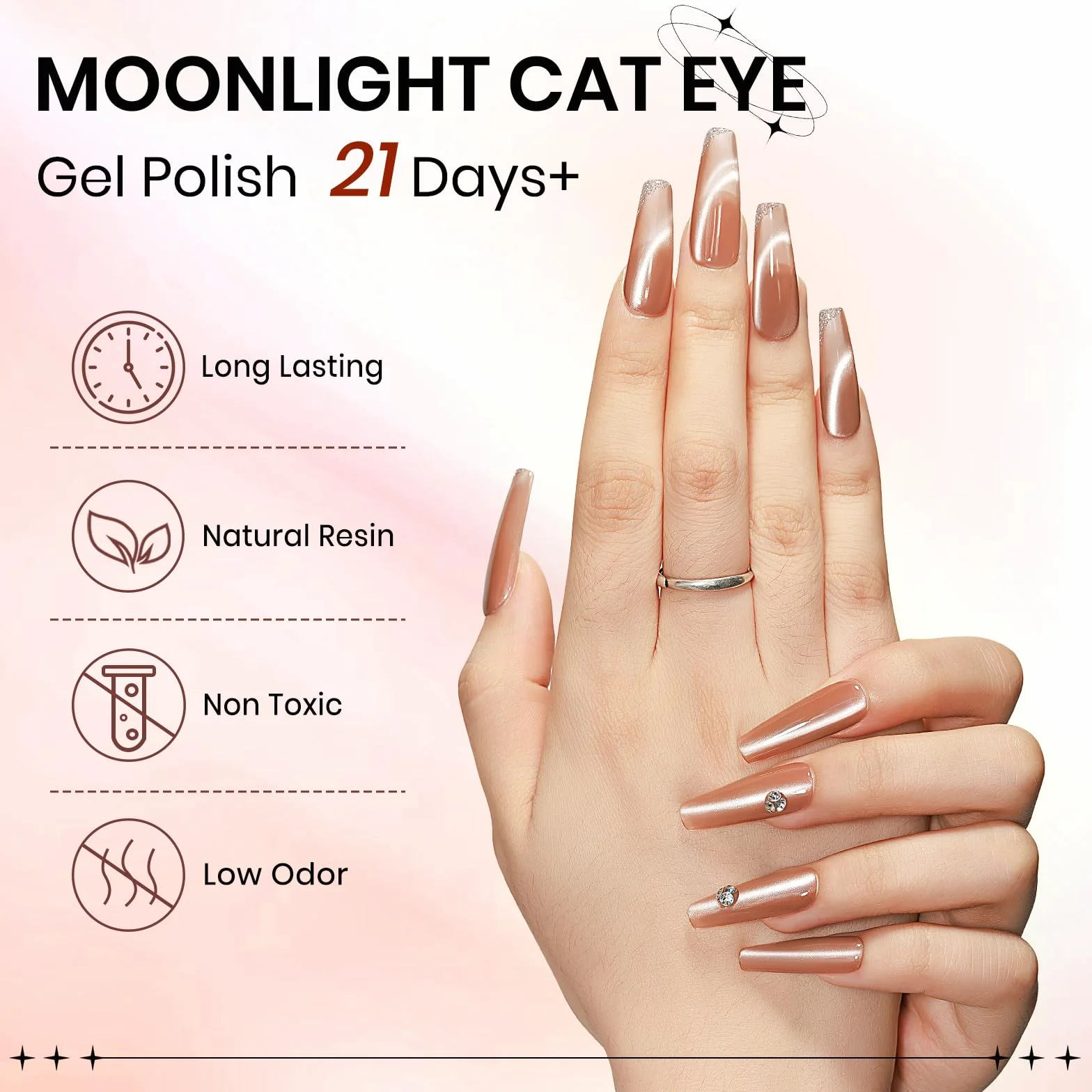 SUPWEE Cat Eye zestaw żelowych UV – światło księżyca Cat Eye Gel lakier do paznokci z magnesem, holograficzny żel do oczu kota do paznokci, brokat, magnetyczny manicure, sztuka paznokci DIY w domu