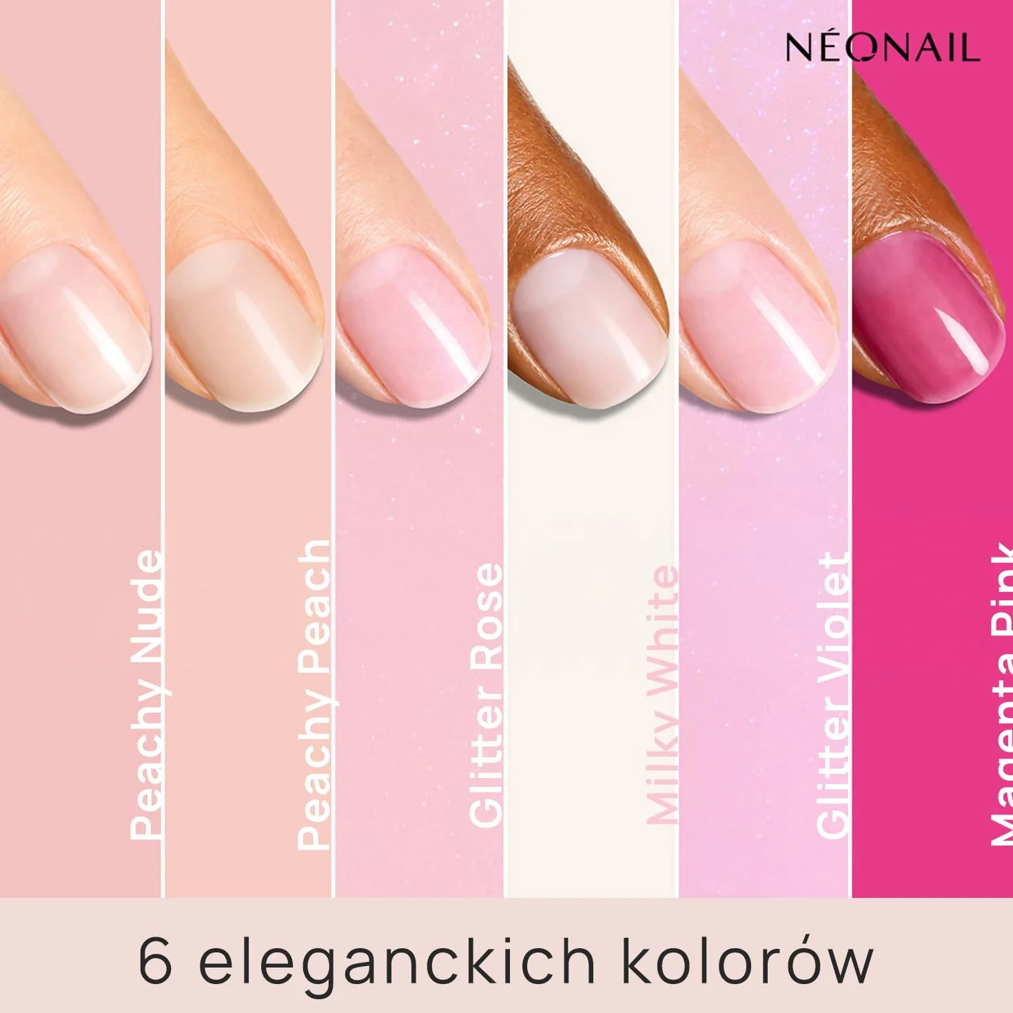 NÉONAIL Regenerująca odżywka do paznokci 3w1 - Rescue Glow Tint 3in1 Nail Conditioner - Pielęgnacja i Kolor - Glitter Violet - 7,2 ml