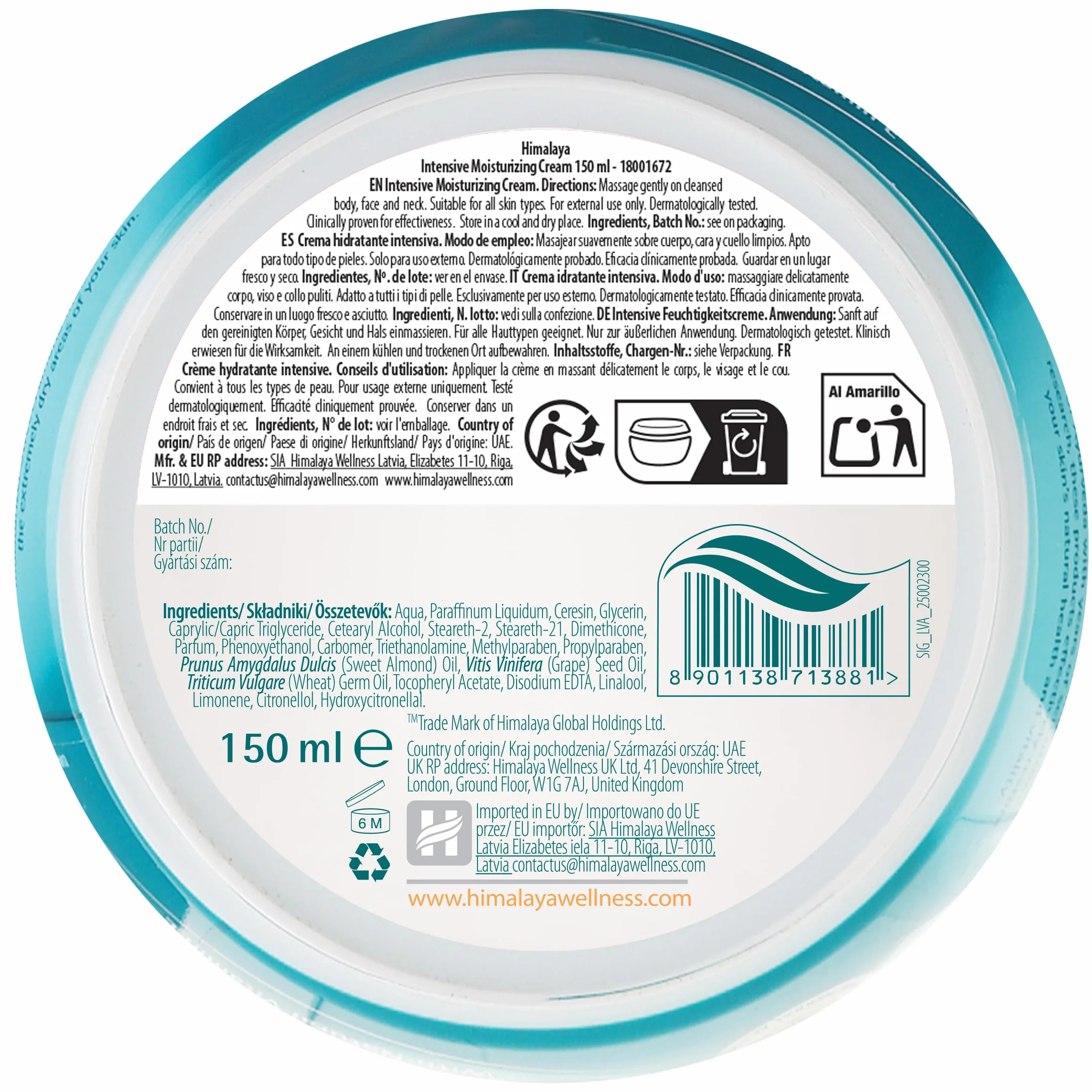 Himalaya Intensywny Nawilżające Krem z Naturalny Witamina E 50 ml