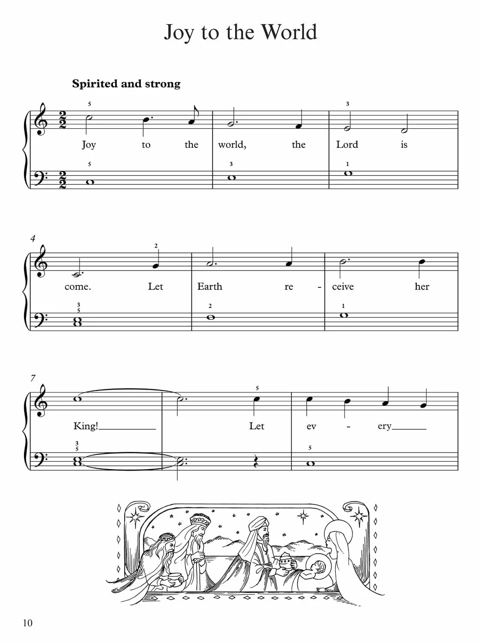 A Treasury of Christmas Songs for Solo Piano: For Beginner & Intermediate Level