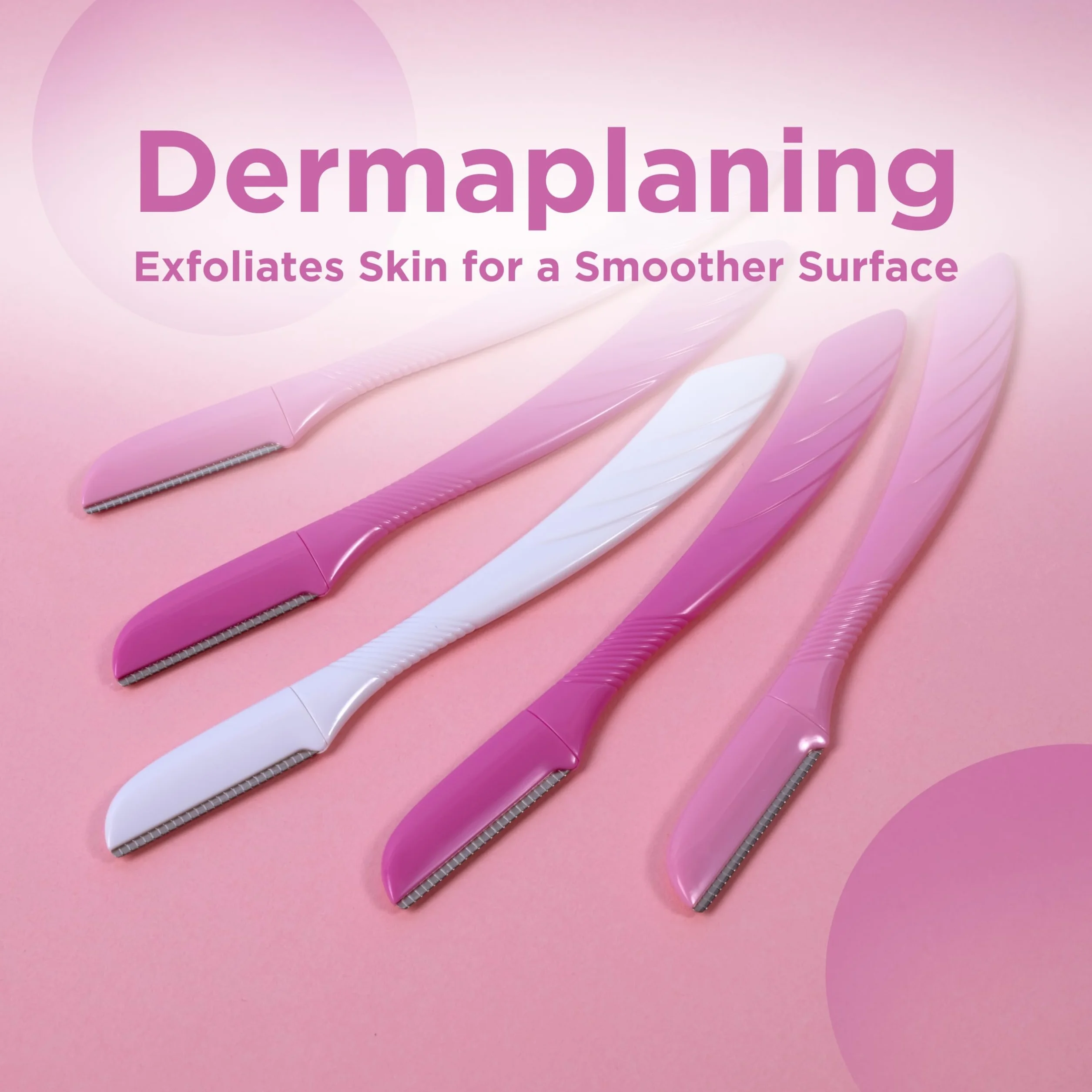 WILKINSON SWORD - Intuition Eyebrow Shaper dla kobiet | Usuwanie włosów twarzy i trymer | Narzędzie do złuszczania skóry | 5 jednorazowych maszynek do golenia