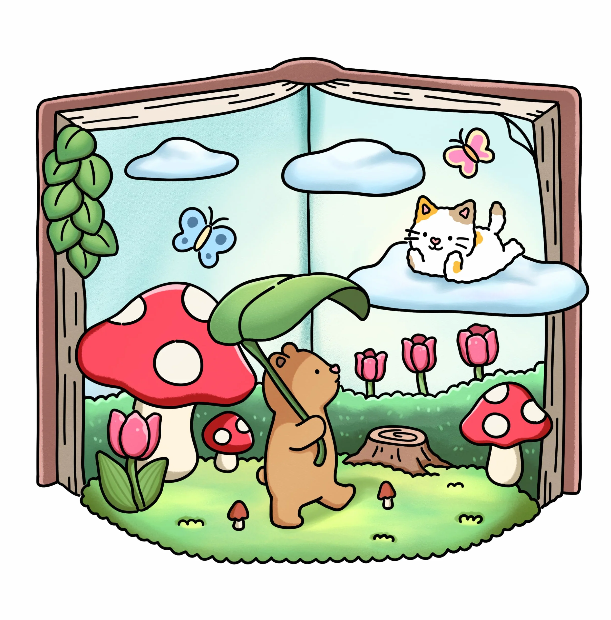 Fuzzy Tales: Fairycore Coloring Book for Adults & Teens Featuring Adorable Animals Characters