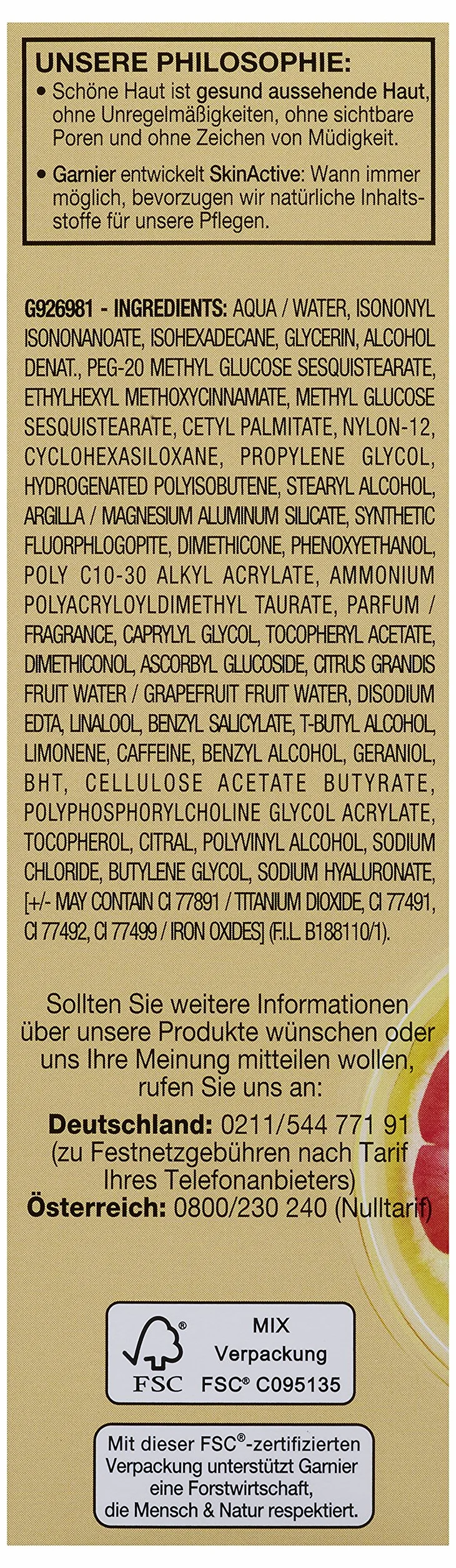 Garnier Krem BB, przyciemniany krem na dzień, nadaje promiennej cerze, wygładza cerę, maskuje zmarszczki, LSF 15, średni do ciemnego, 50 ml