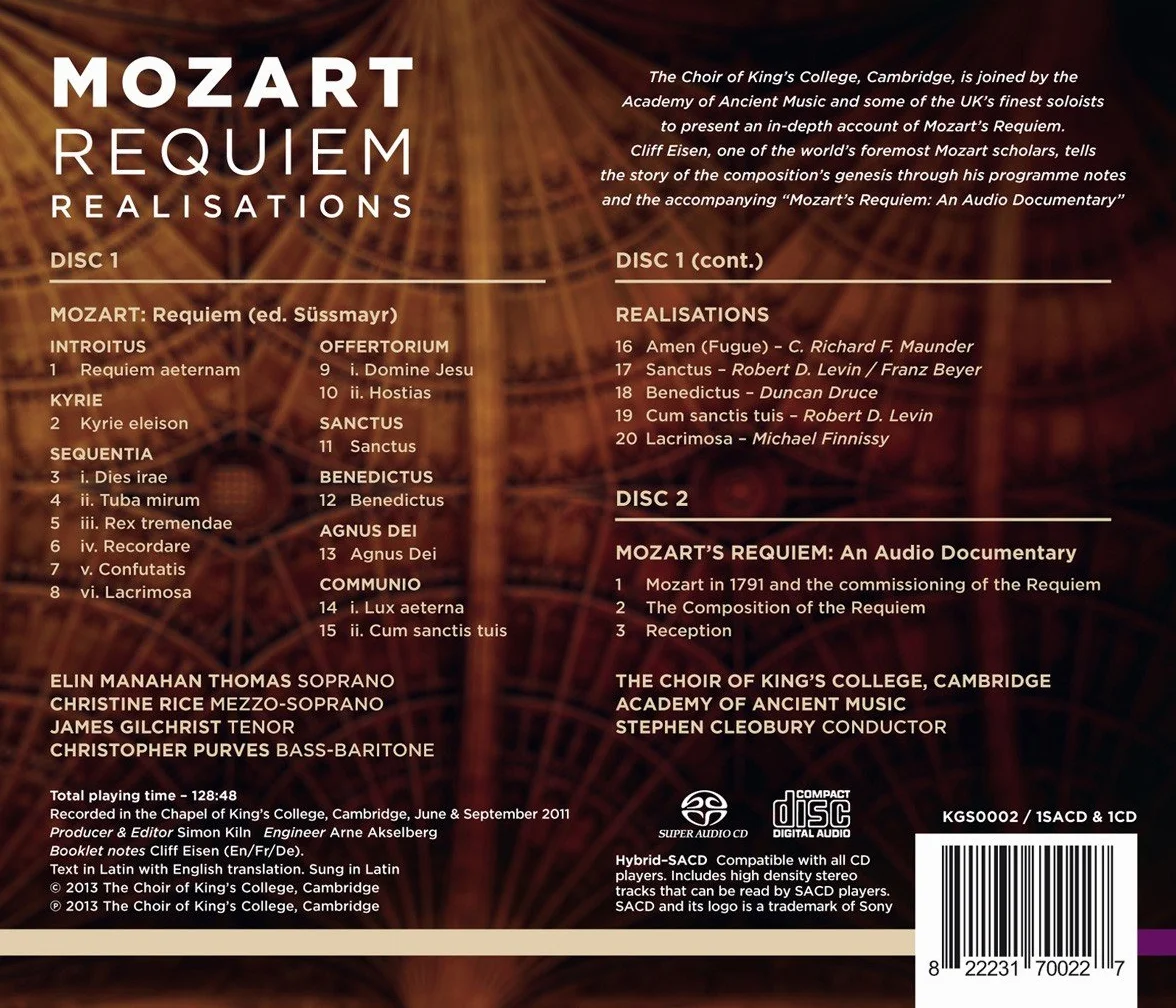 Mozart Requiem Realisations