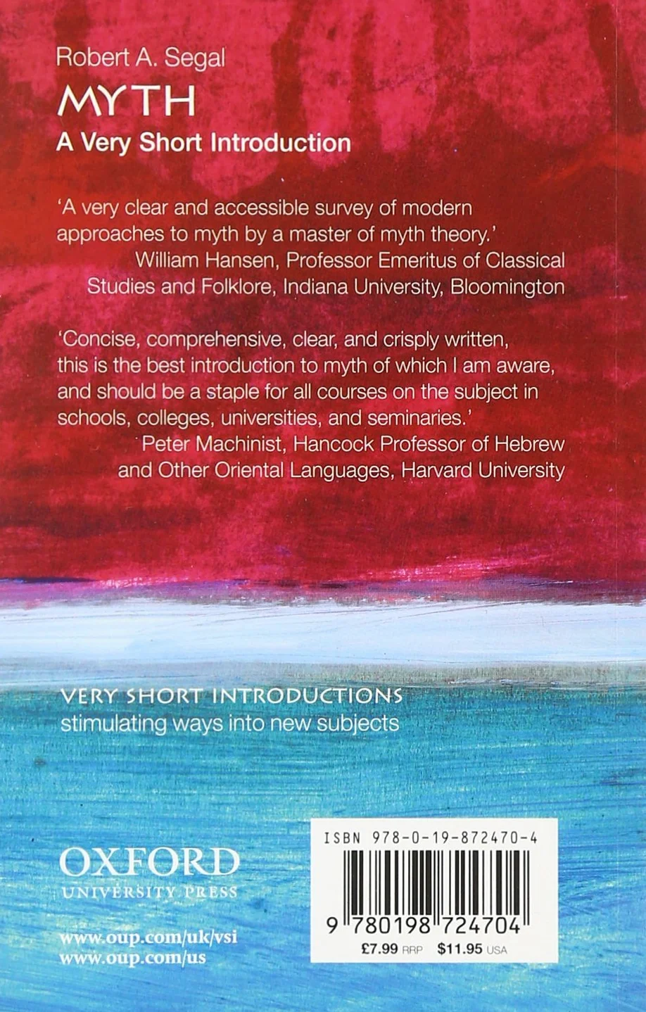 Myth: A Very Short Introduction