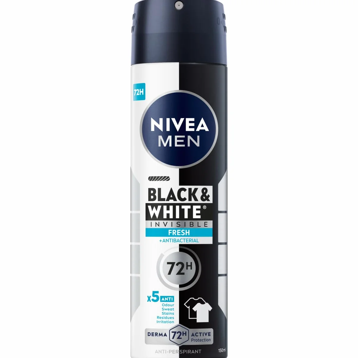 NIVEA MEN Black & White Fresh Antyperspirant spray 150 ml
