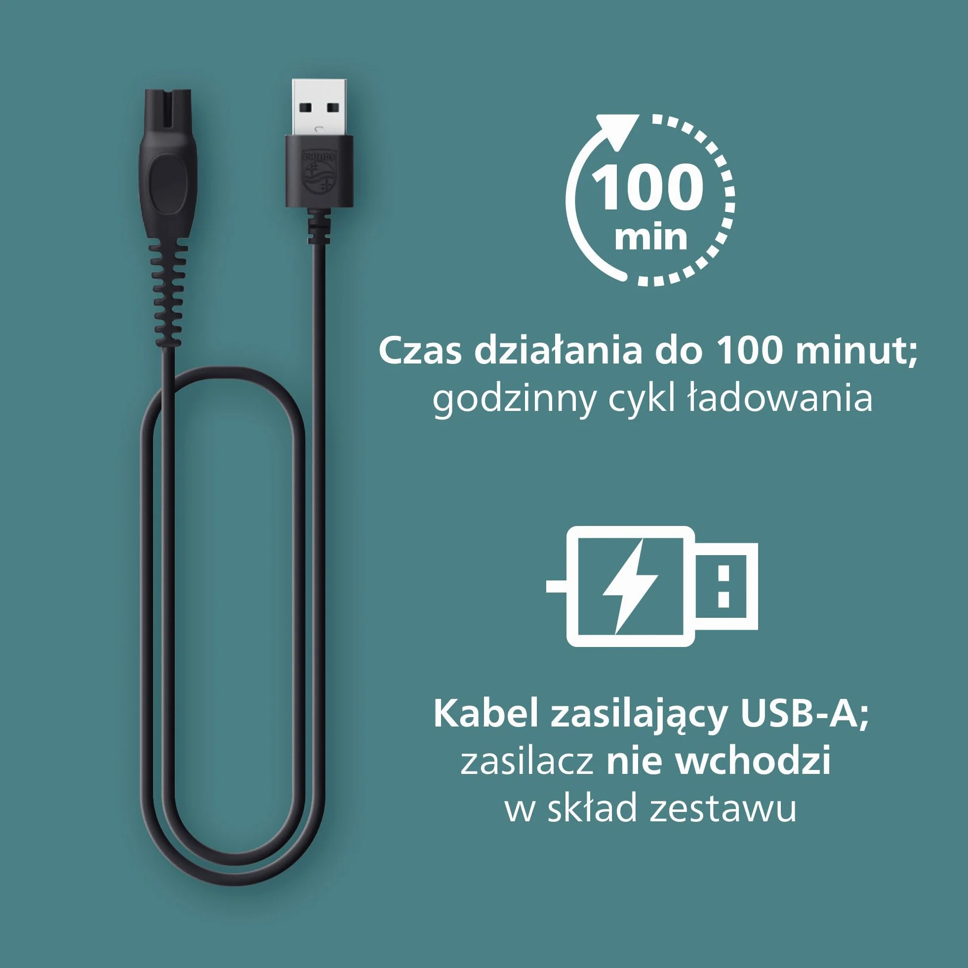 Philips Body Groomer 5000 – mężczyzn trymer do ciała potrójna ochrona, golenie okolic intymnych, składana nasadka do usuwania włosów na plecach, 100% wodoodporności, 100 minut pracy, BG5480/15