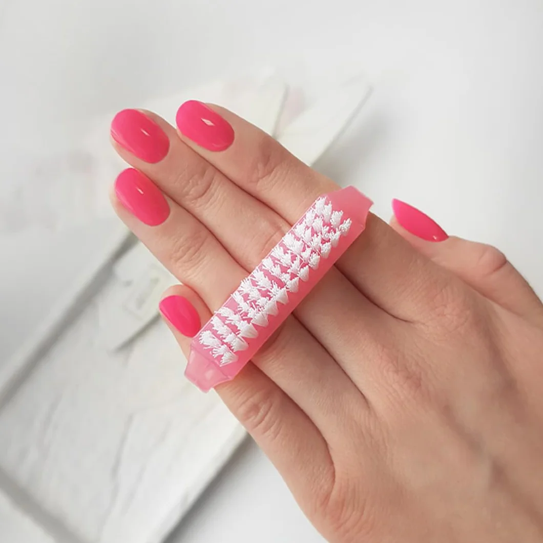Mistero Milano Szczotka do Paznokci, Różowy, 7.5 cm