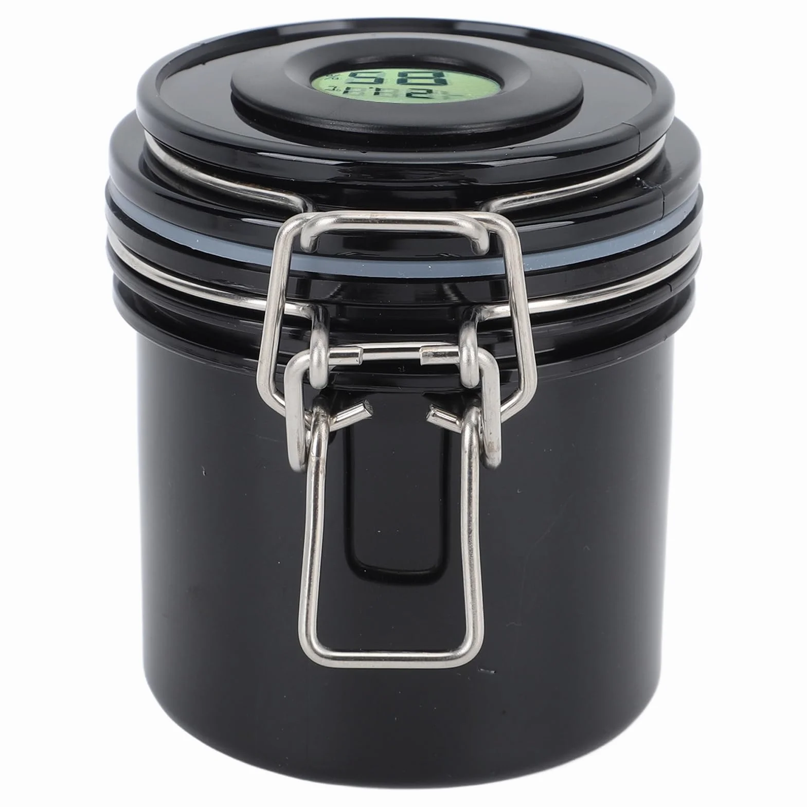 Pojemnik na Klej do Rzęs 250 Ml Szczelny z Termometrem i Higrometrem BLACK