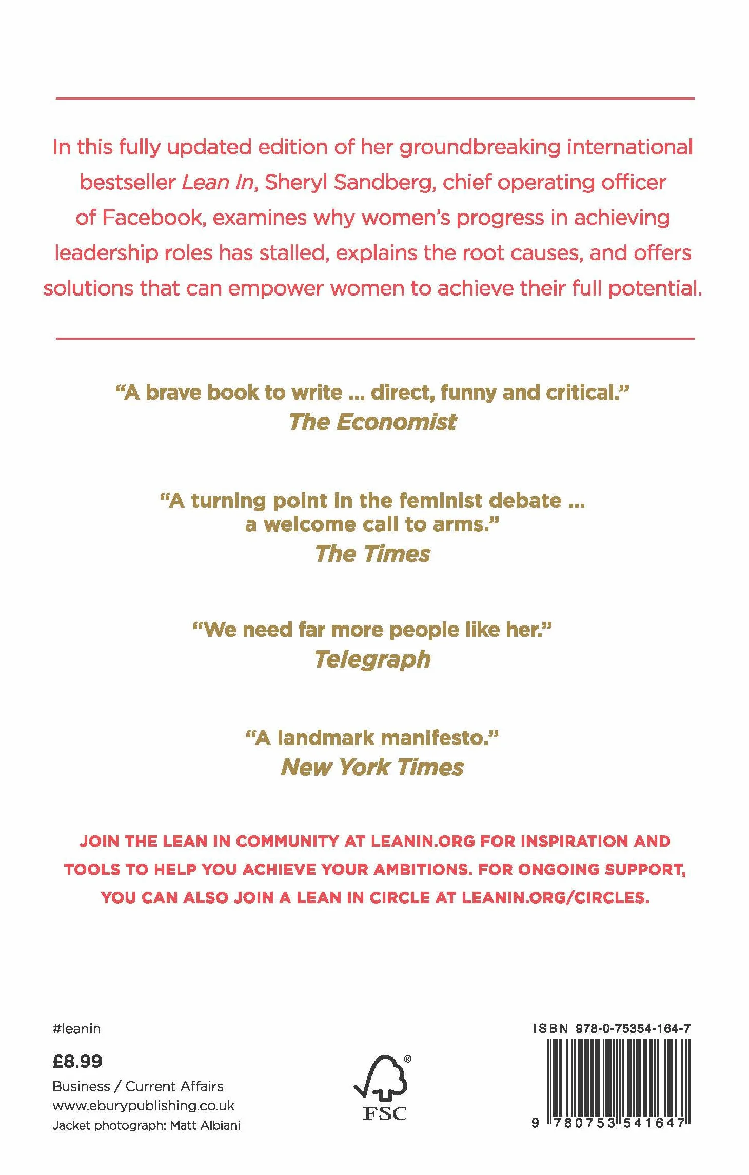 Lean In: Women, Work, and the Will to Lead