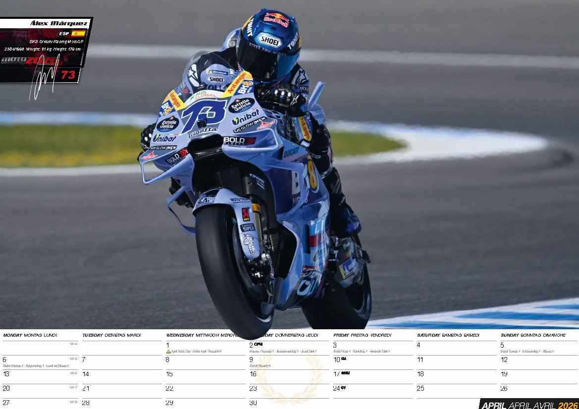 Moto GP 2026 - MotoGP - Calendario - Calendrier