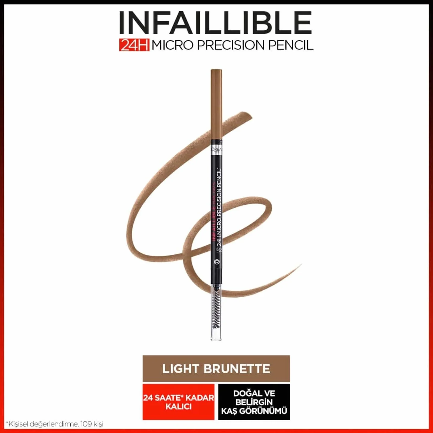 L'Oréal Paris Brow Artist Skinny Definer Kredka do brwi 105 Brunette 4,5 g
