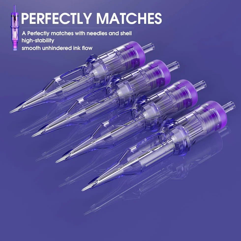Mast Pro Tattoo Cartridge Needles 20Pieces #10 0.30 Standard Round Liner Microblading Tattoo Needle Cartridge