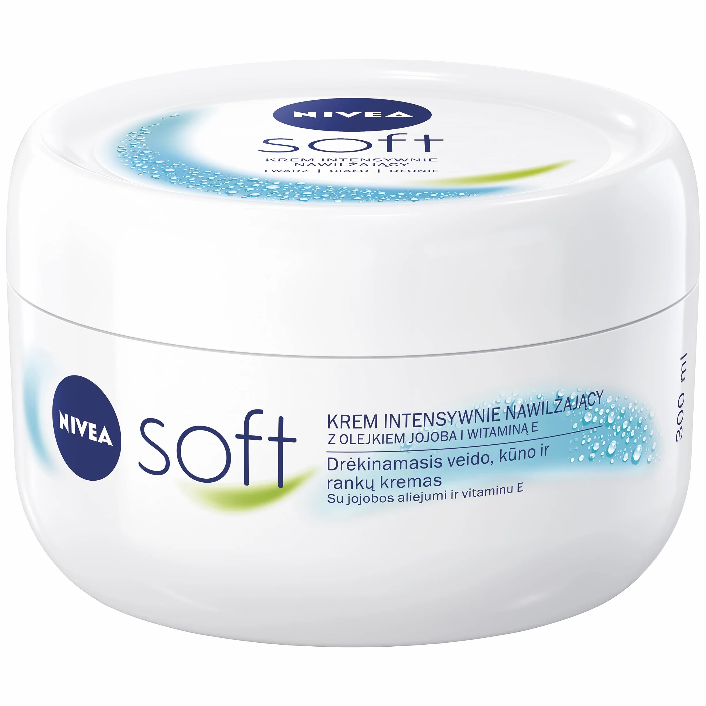 NIVEA Soft Intensywnie nawilżający krem do ciała i rąk 300 ml