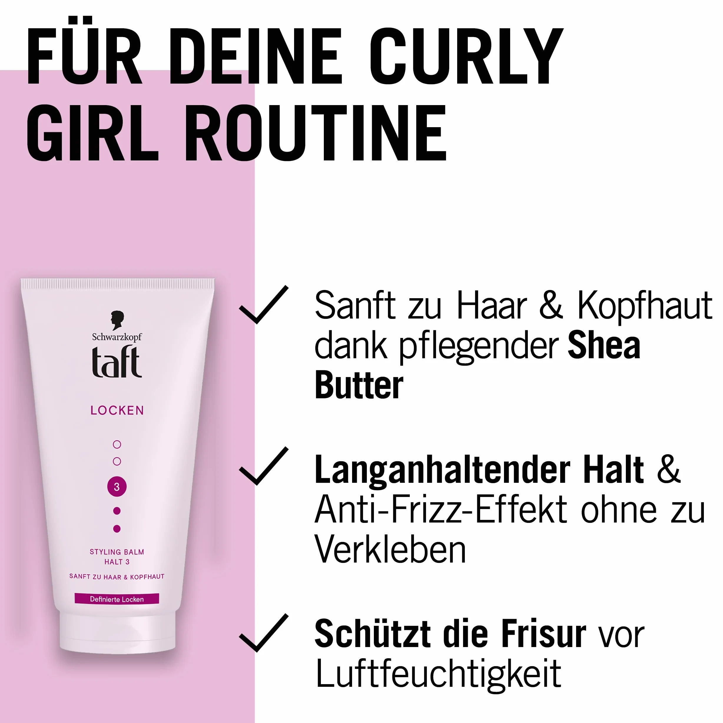 Schwarzkopf Taft Balsam Do Stylizacji Loków 150 ml Do Włosów Kręconych Wegański