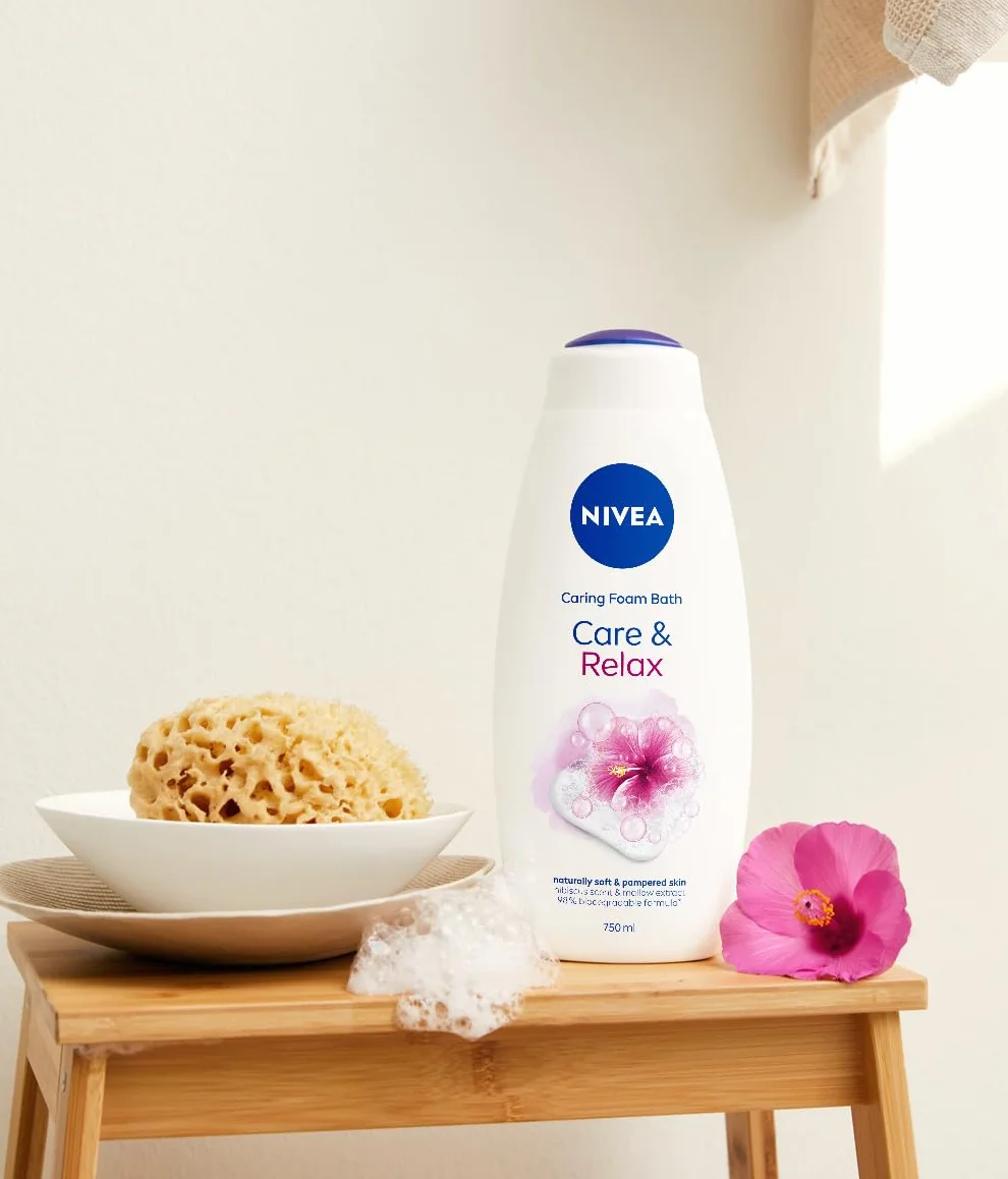 NIVEA Care&Relax 2w1 Płyn do kąpieli i żel pod prysznic 750 ml