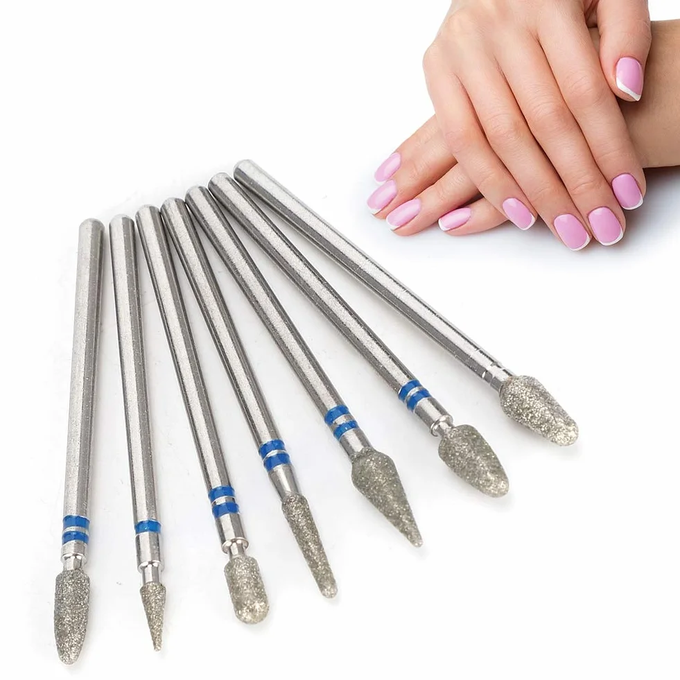 Głowica szlifierska Nail Art Manicure Akcesoria do wierteł, Końcówki wygładzające do Manicure Szlifowanie i przycinanie paznokci Pilnik Narzędzia arty