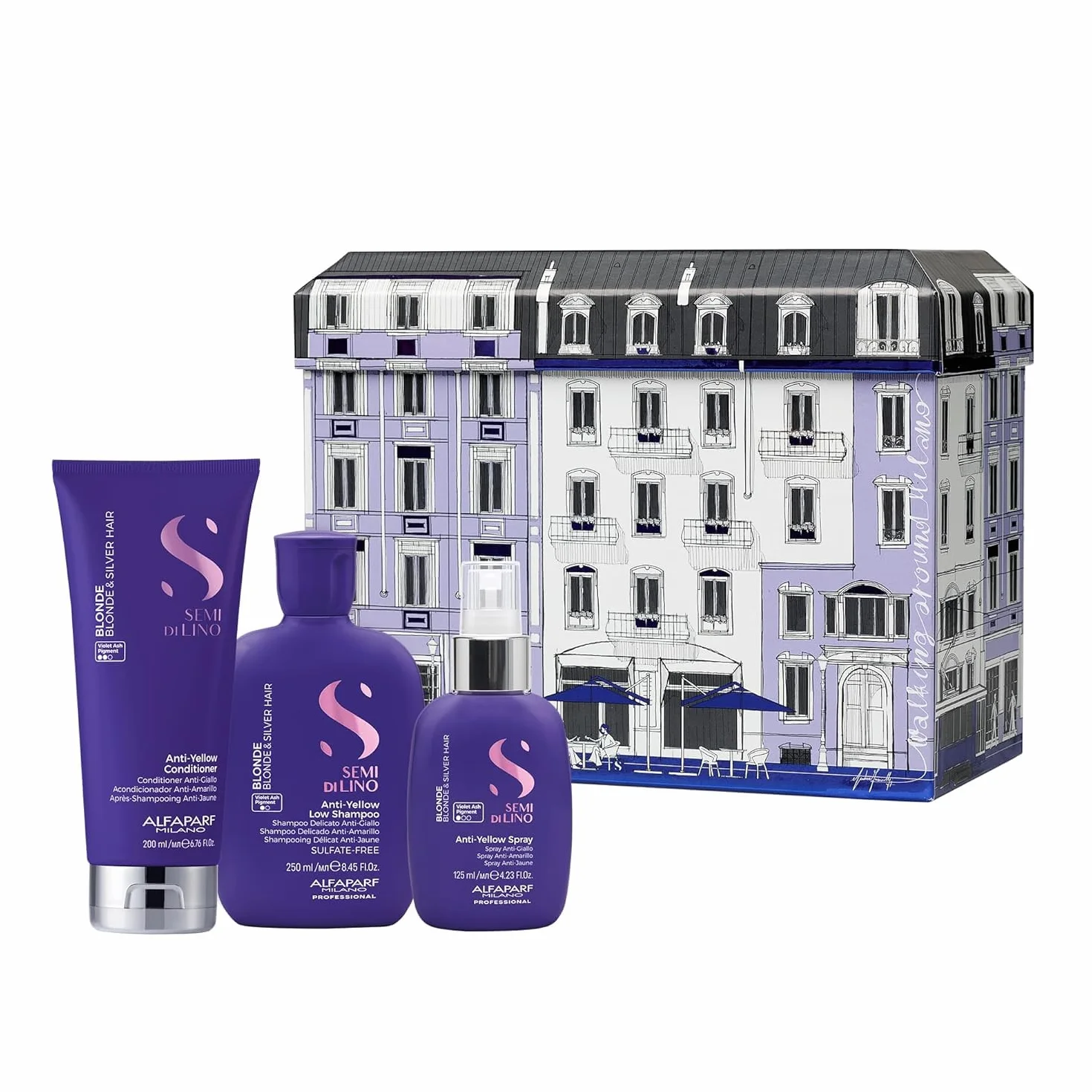 Alfaparf Milano Semi Di Lino Walking Around Milano Collection Blonde Set - kit capelli biondi