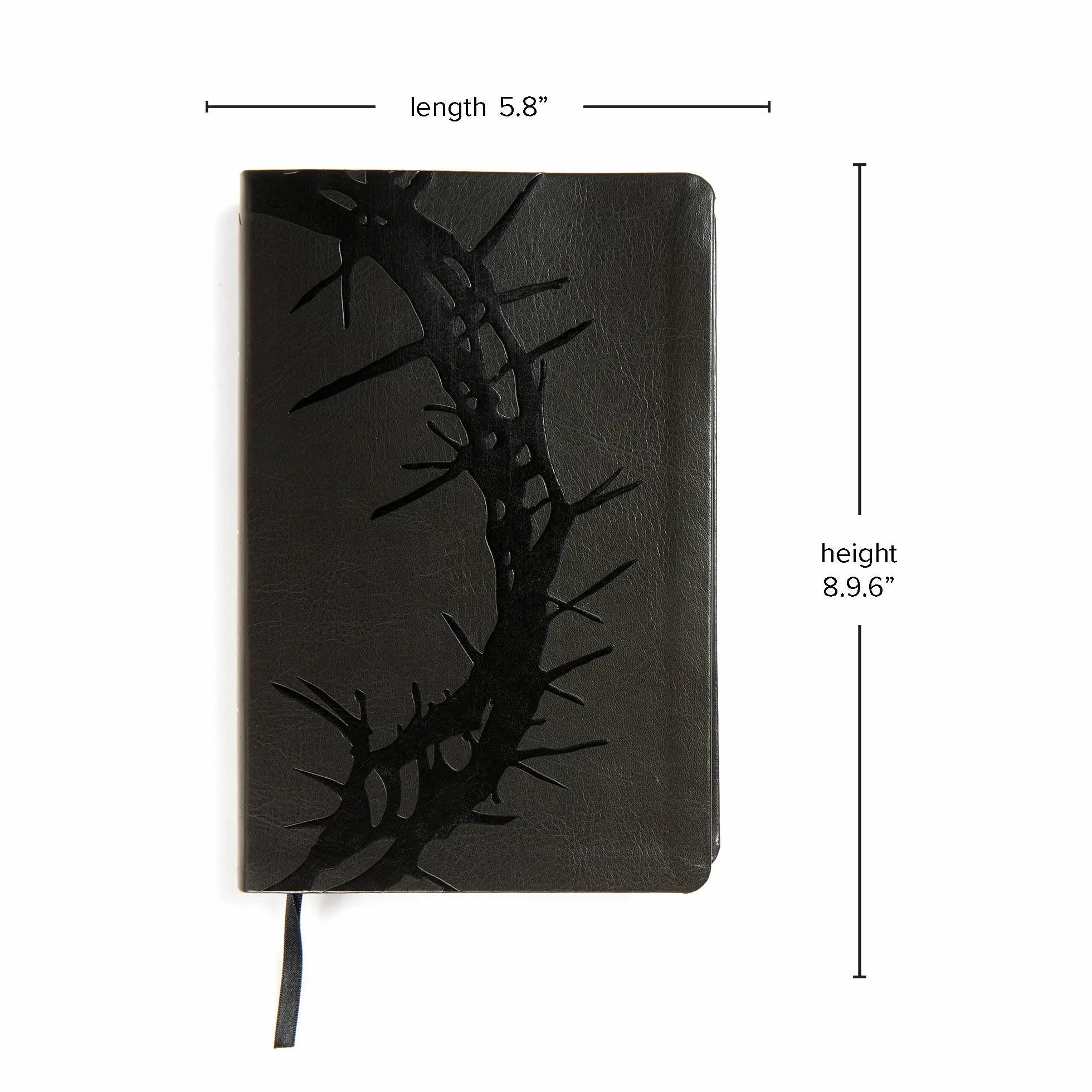 KJV Large Print Personal Size Reference Bible, Charcoal Leathertouch