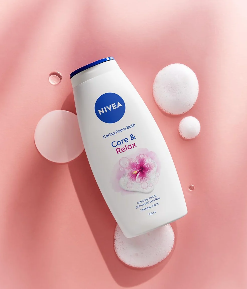NIVEA Care&Relax 2w1 Płyn do kąpieli i żel pod prysznic 750 ml