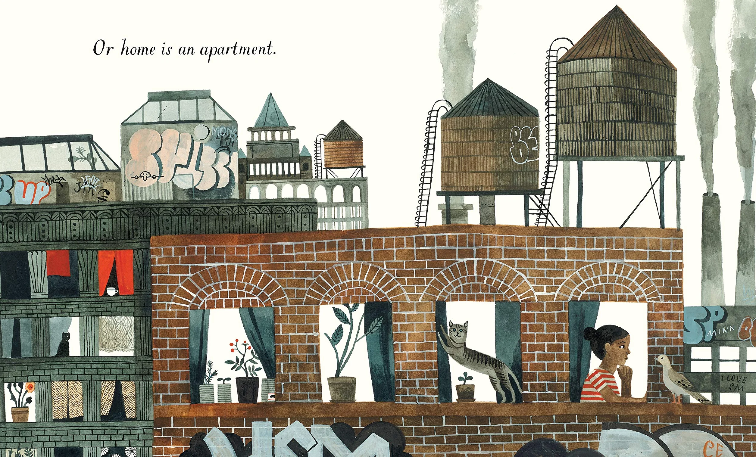 Home: A touching tribute to the various places we call home for 3-7 year olds, filled with imagination and intrigue