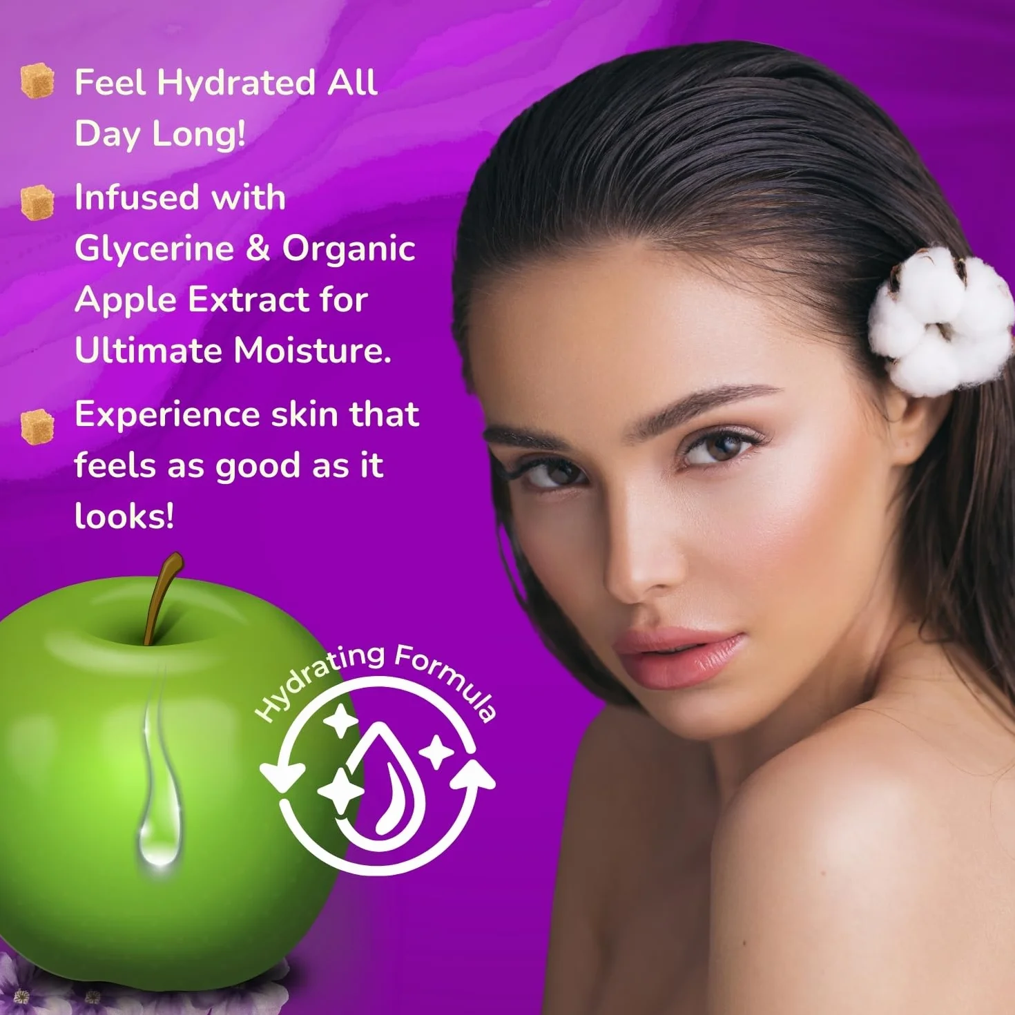 Cottage Peeling pod prysznic Fioletowy Cukier 100% Naturalne ziarna złuszczające