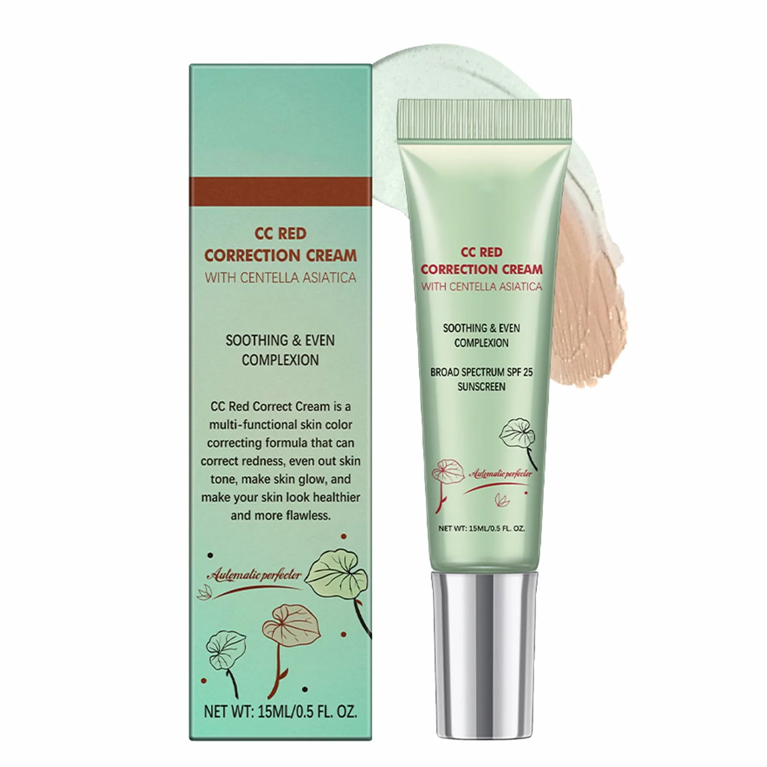 CC Red Correct Krem przeciw zaczerwienieniom z wąkrotą azjatycką SPF 25 15 ml