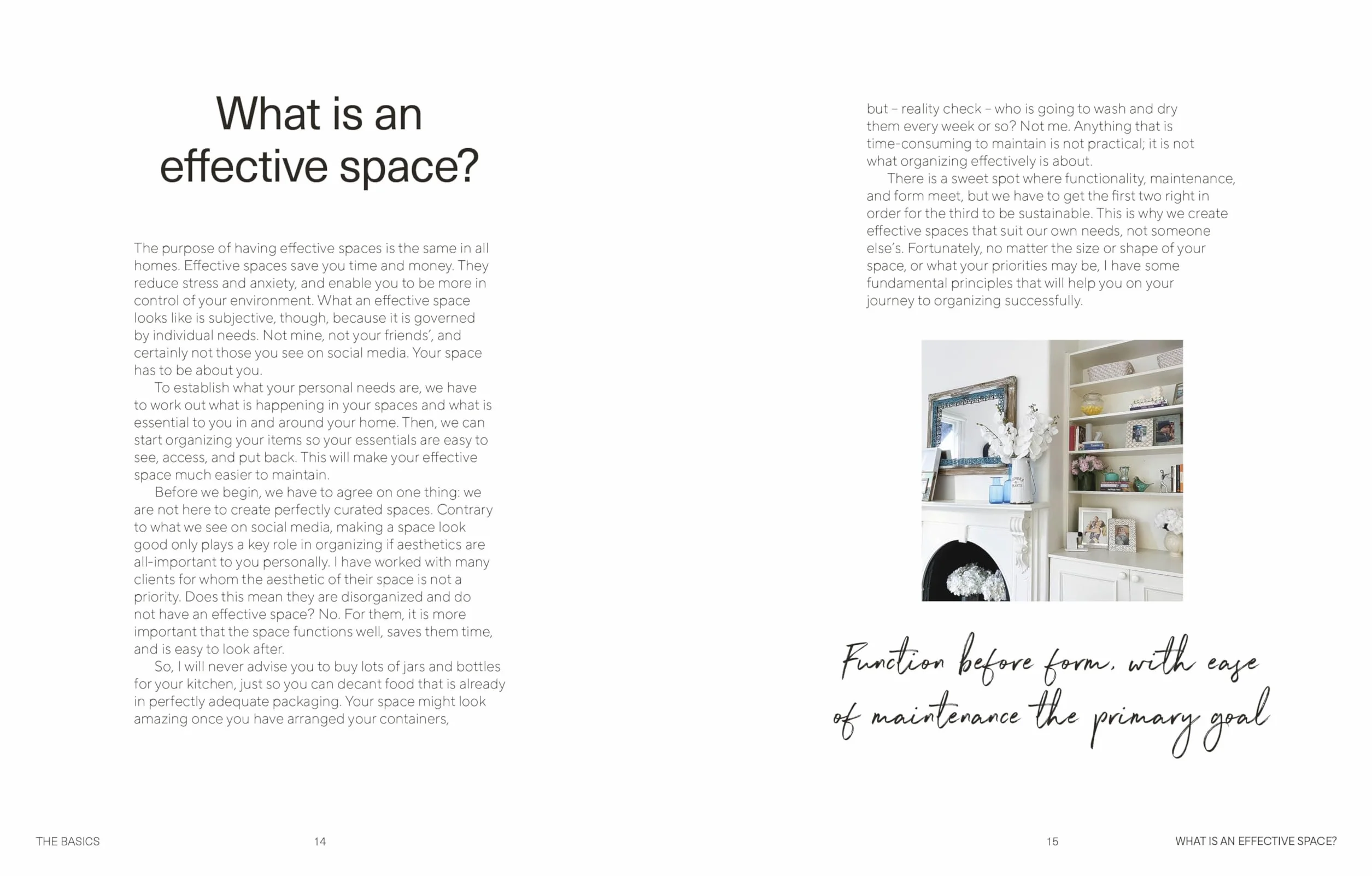 Creating Effective Spaces: Declutter, Organise and Maintain Your Space