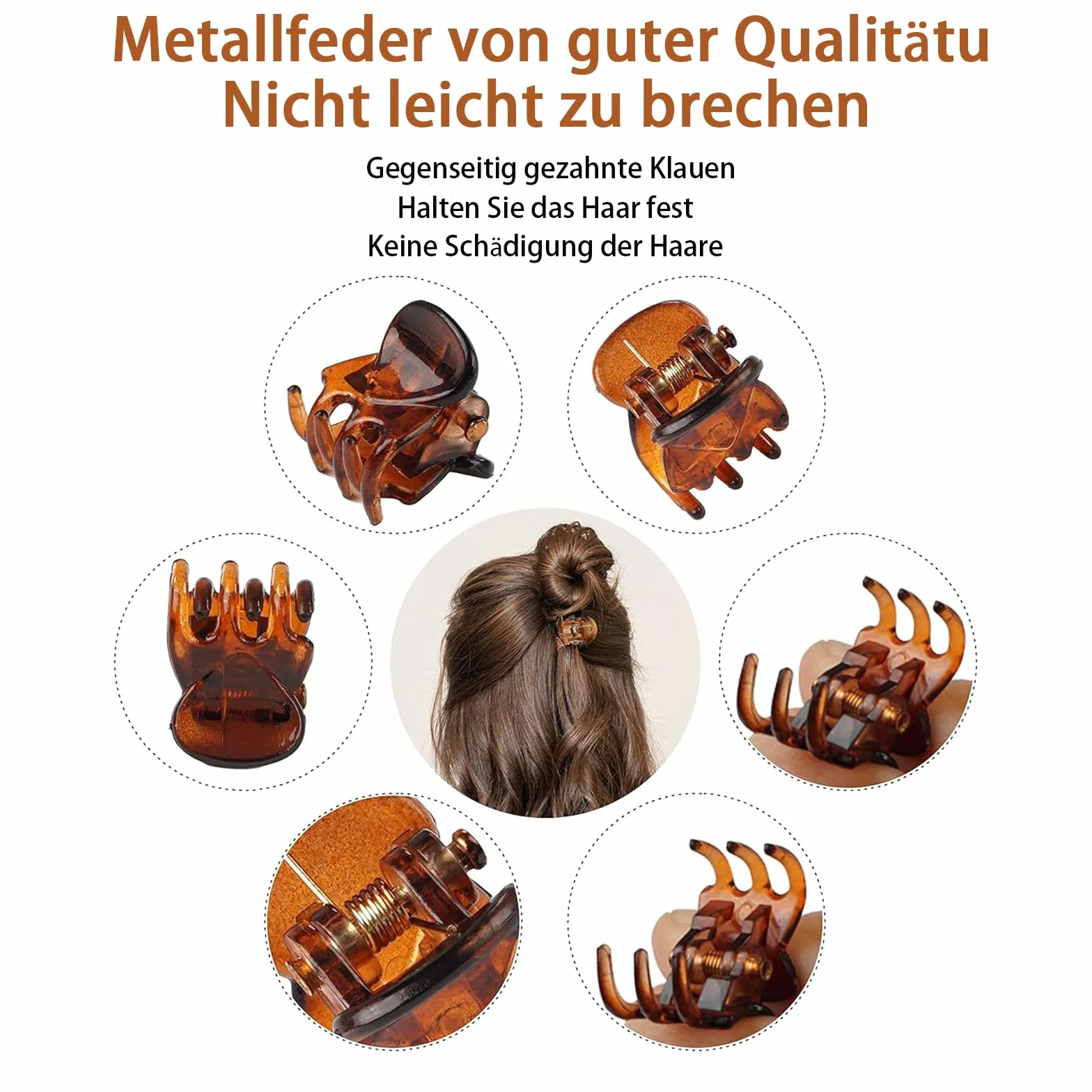 30 sztuk małych spinek do włosów, mini spinki do włosów, brązowe 1 cm, mini spinki do włosów, dla dzieci i dorosłych
