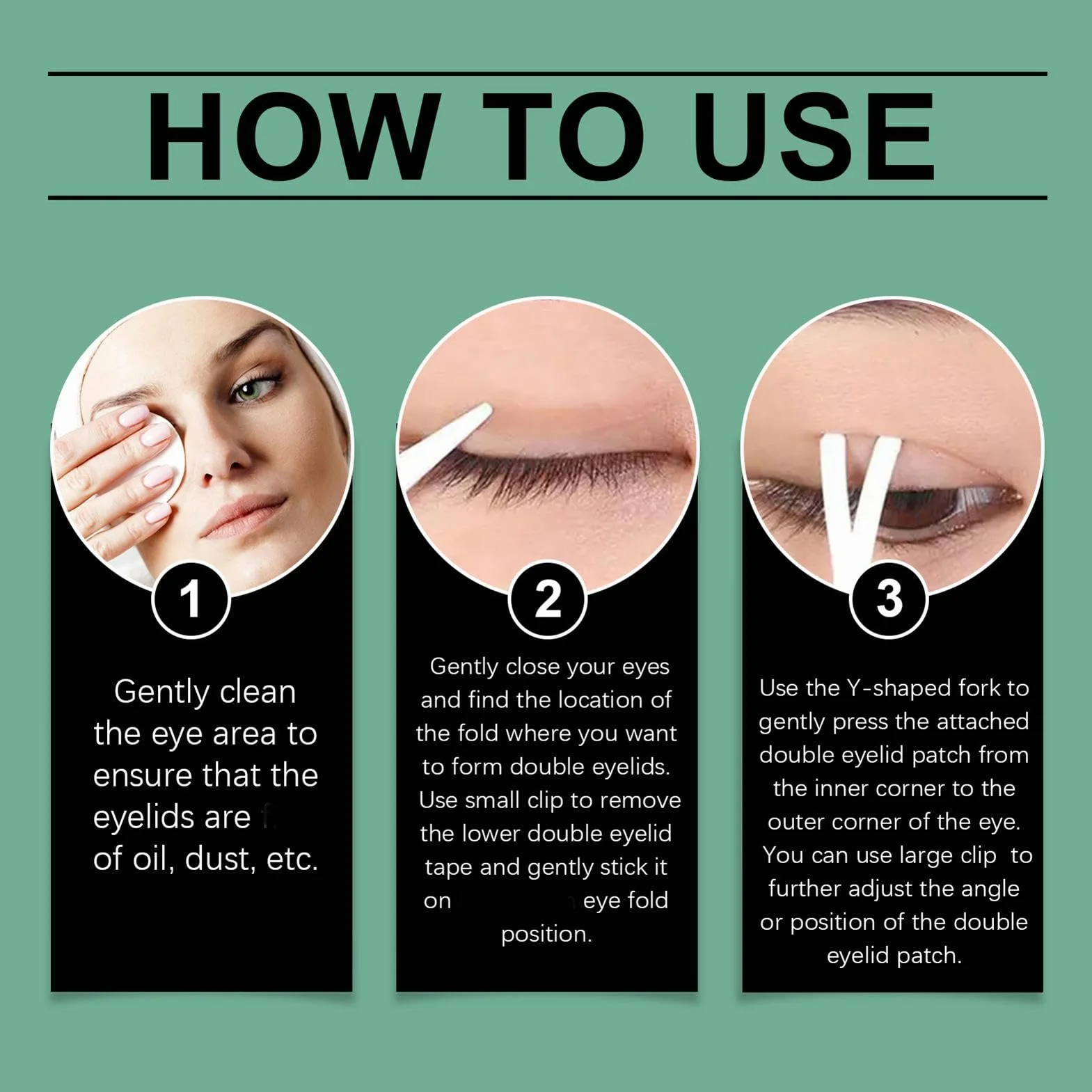 Eye Tape Hooded Eyes, Invisible Droopy Eyelid Lifter, Hooded Eyelid Lifter Strips, Eye Lift Tape, Eyelid Correcting Strips, Easy To Use, Portable for Droopy Lids