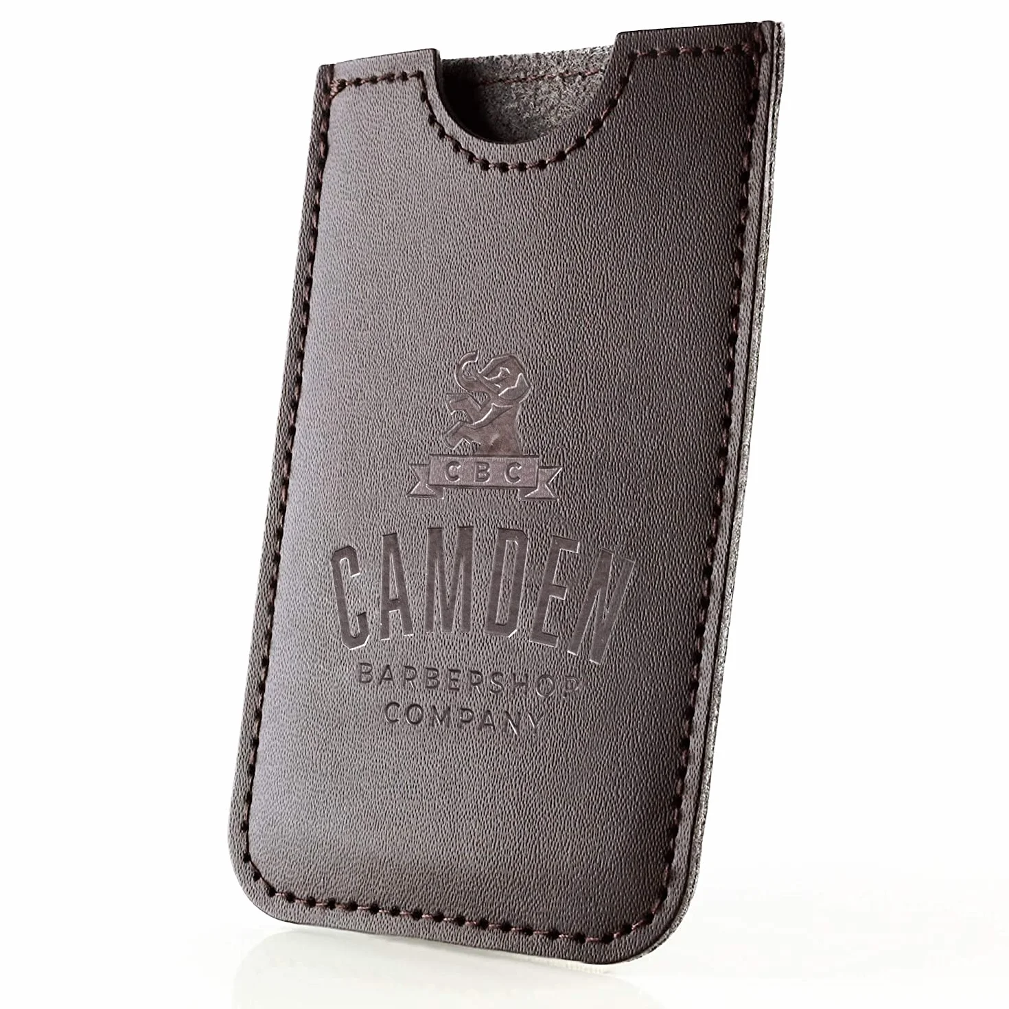 Ultralight Bartkamm von Camden Barbershop Company ? Birnbaumholz ? inkl. Etui ? für die tägliche Bartpflege & das Auftragen von Bartöl/Beard Balm ?